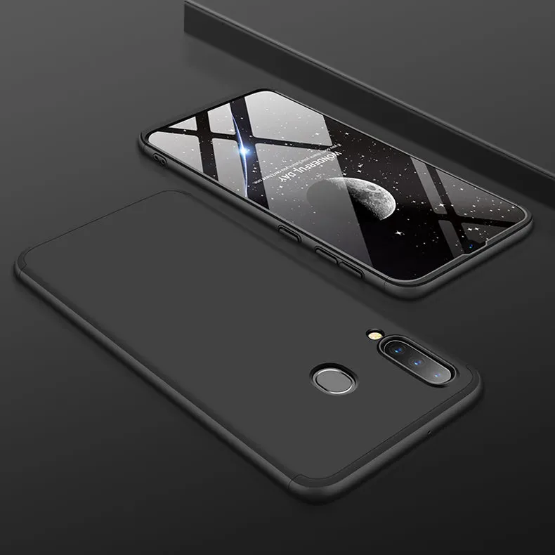 For Samsung M30 Ultra Slim PC Back Cover Non-slip Shockproof 360 Degree Full Protective Case black