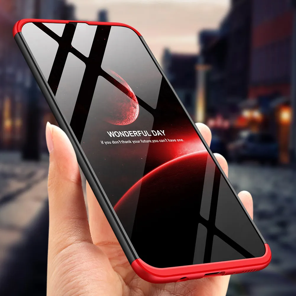 For Samsung M30 Ultra Slim PC Back Cover Non-slip Shockproof 360 Degree Full Protective Case black