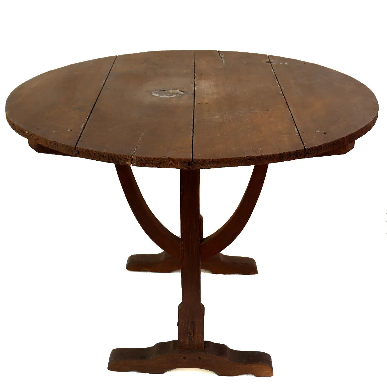 French Provincial Oak Wine Tasting Vendange Tilt-top Table