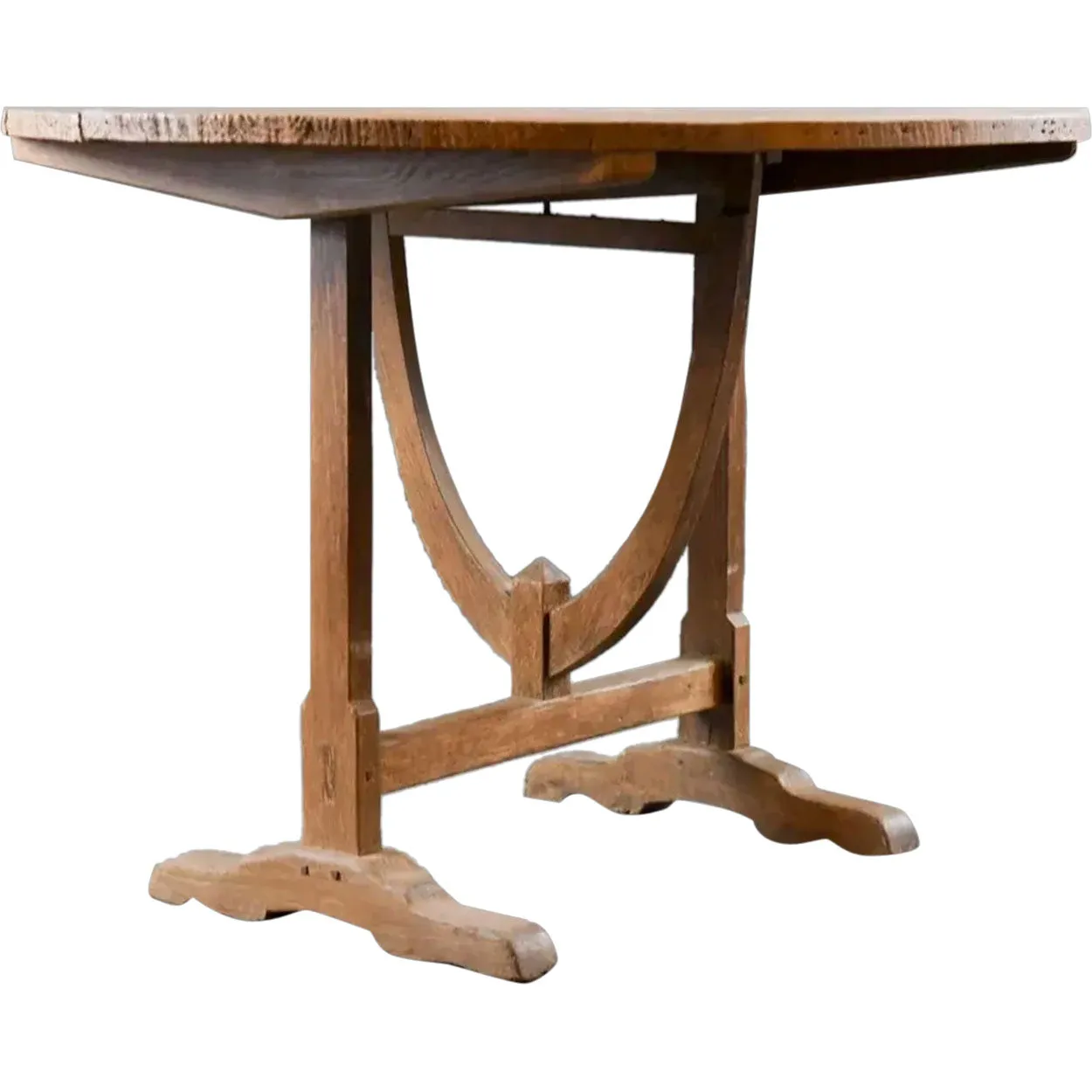 French Provincial Oak Wine Tasting Vendange Tilt-top Table