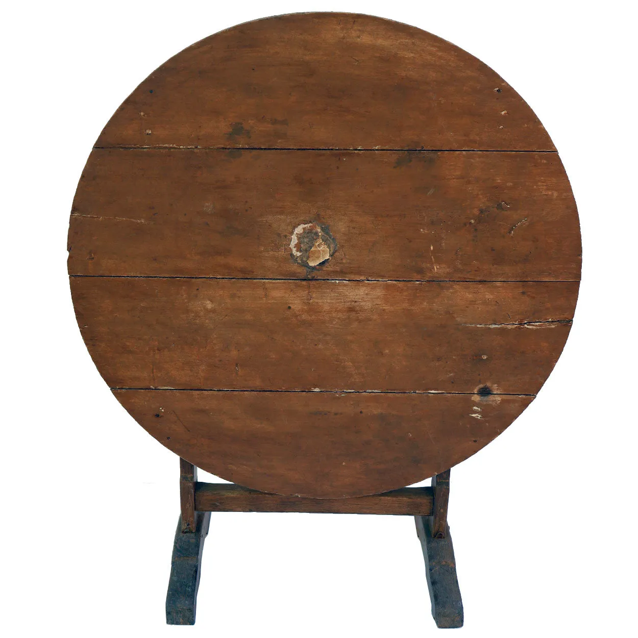 French Provincial Oak Wine Tasting Vendange Tilt-top Table