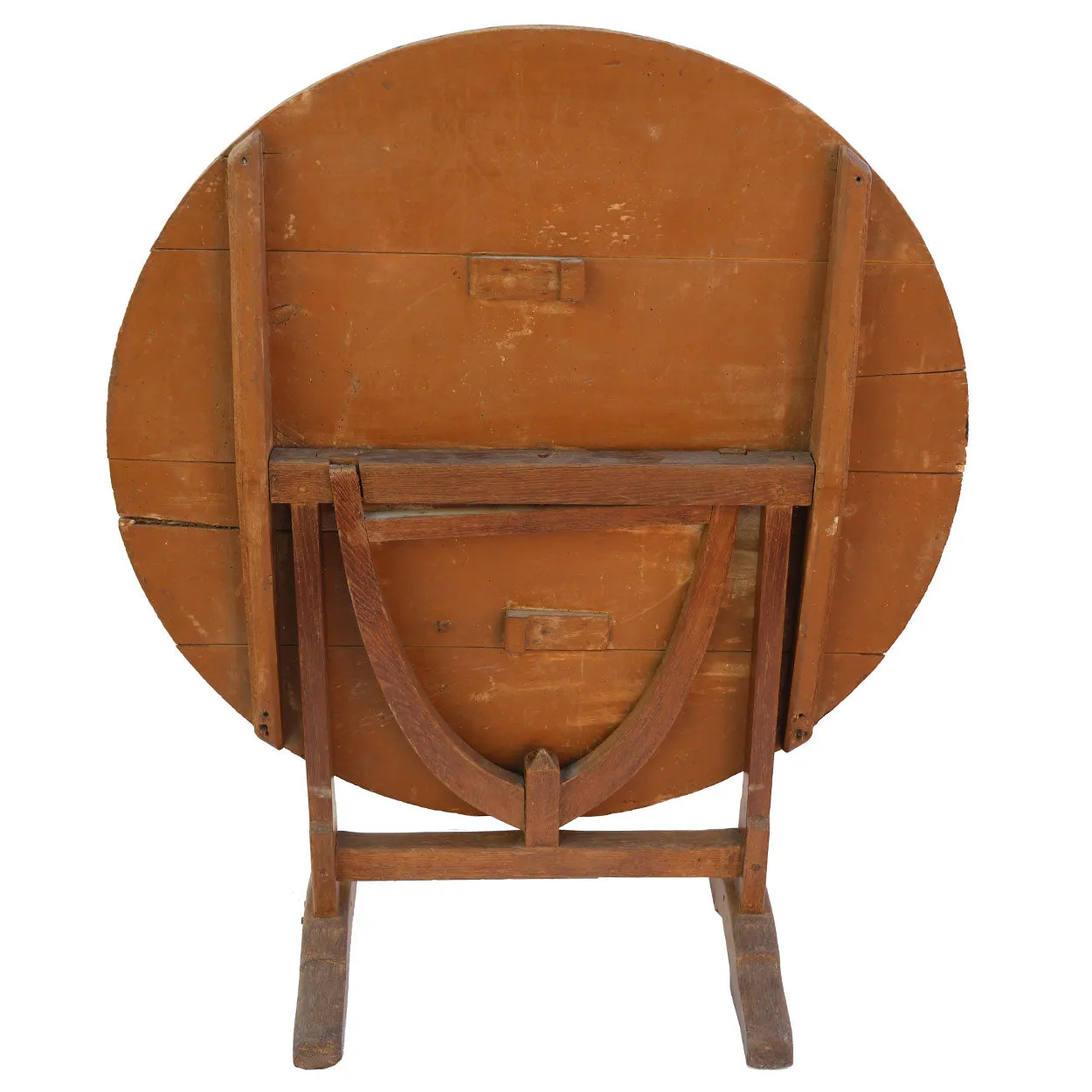 French Provincial Oak Wine Tasting Vendange Tilt-top Table