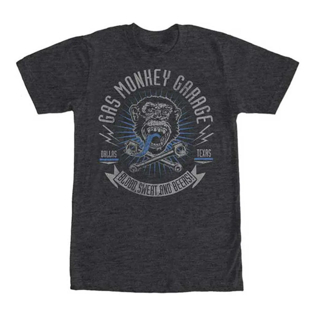 Gas Monkey Garage Monkey And Cross Pistons Fast N Loud T-Shirt