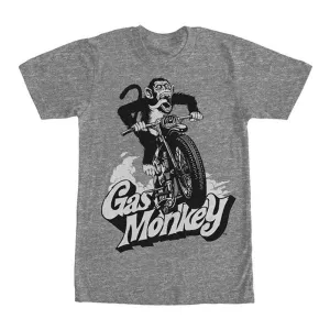 Gas Monkey Garage Speedin' Monkey Heather Gray Fast N Loud T-Shirt