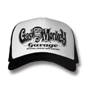 GAS MONKEY GARAGE trucker cap white/black