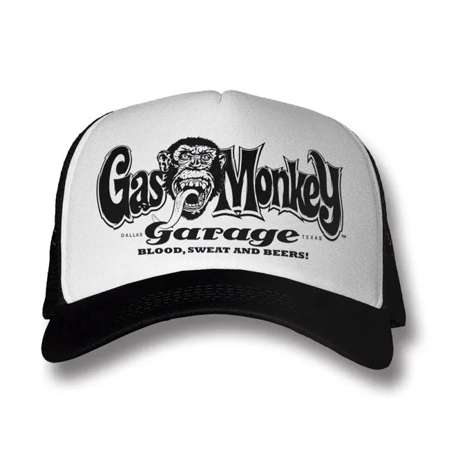GAS MONKEY GARAGE trucker cap white/black