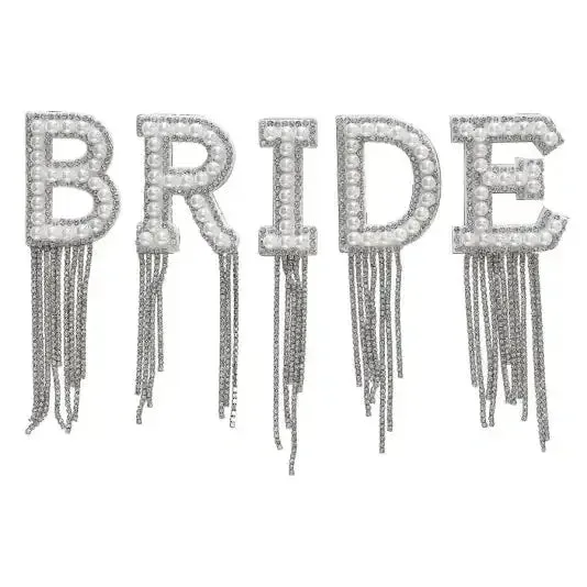 Ginger Ray Bride Iron on Patches Embellished Tassels