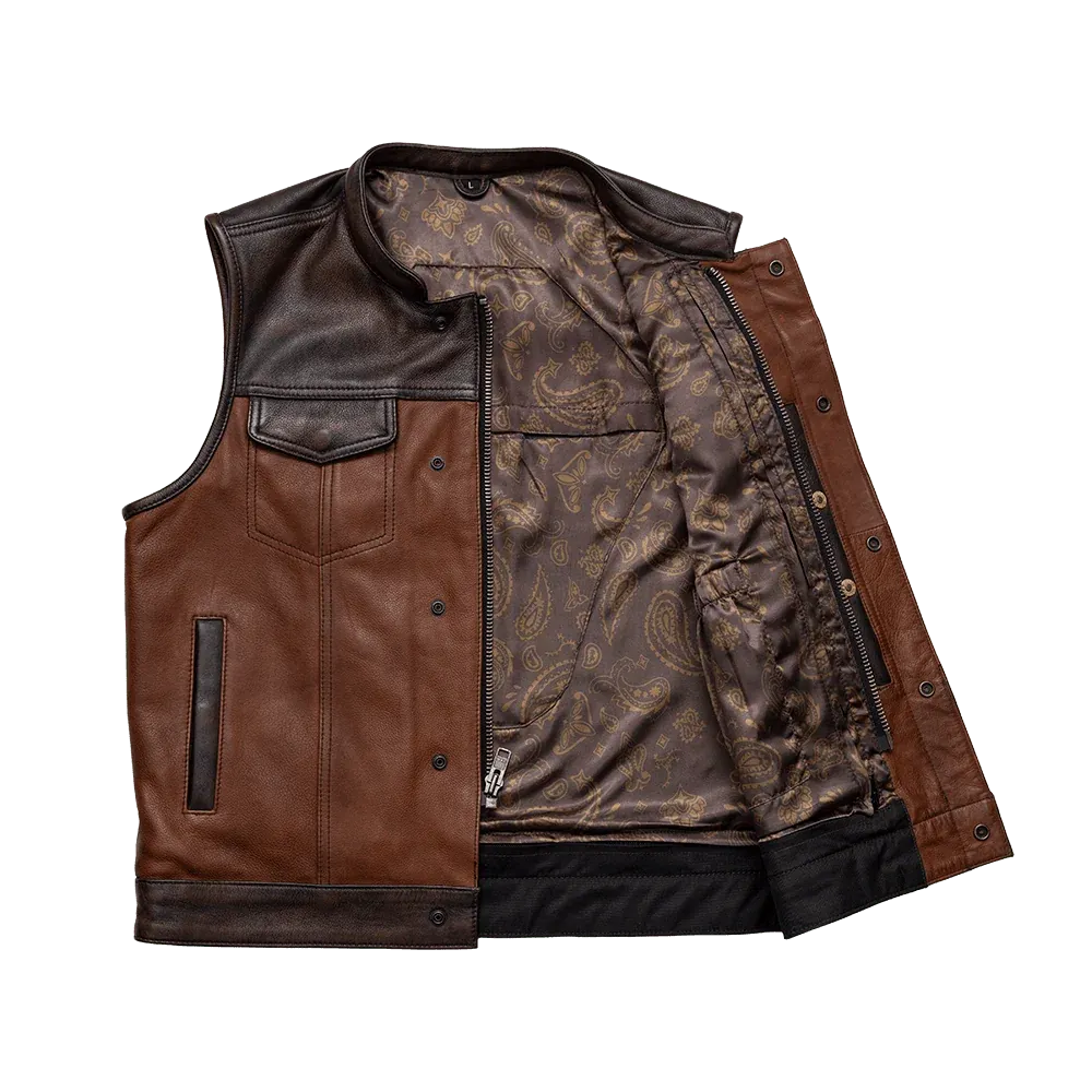 Goddess Men's Leather Motorcycle Vest