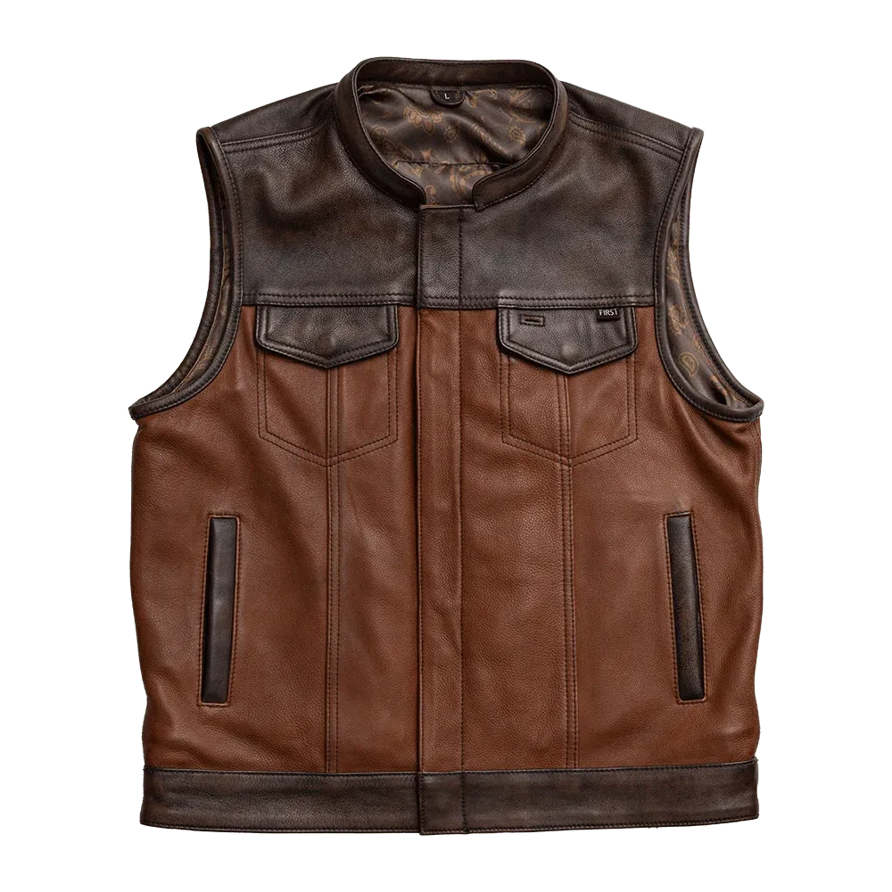 Goddess Men's Leather Motorcycle Vest