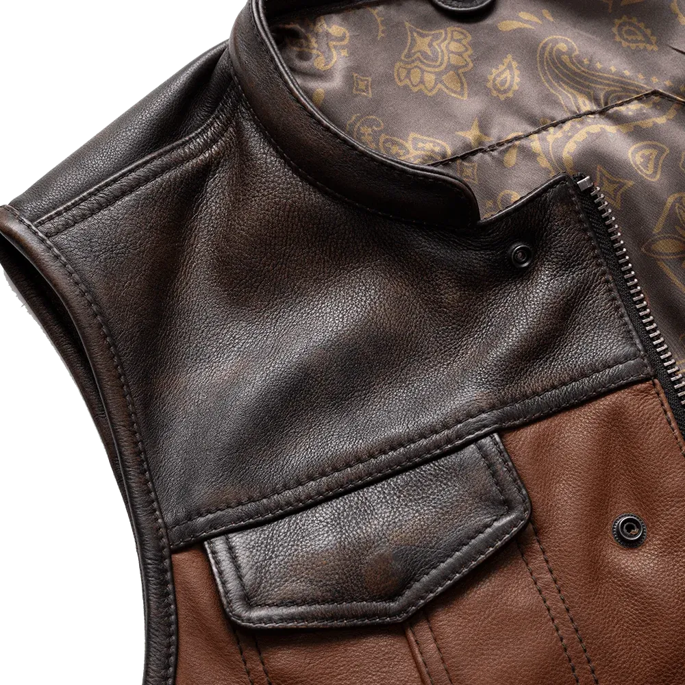Goddess Men's Leather Motorcycle Vest