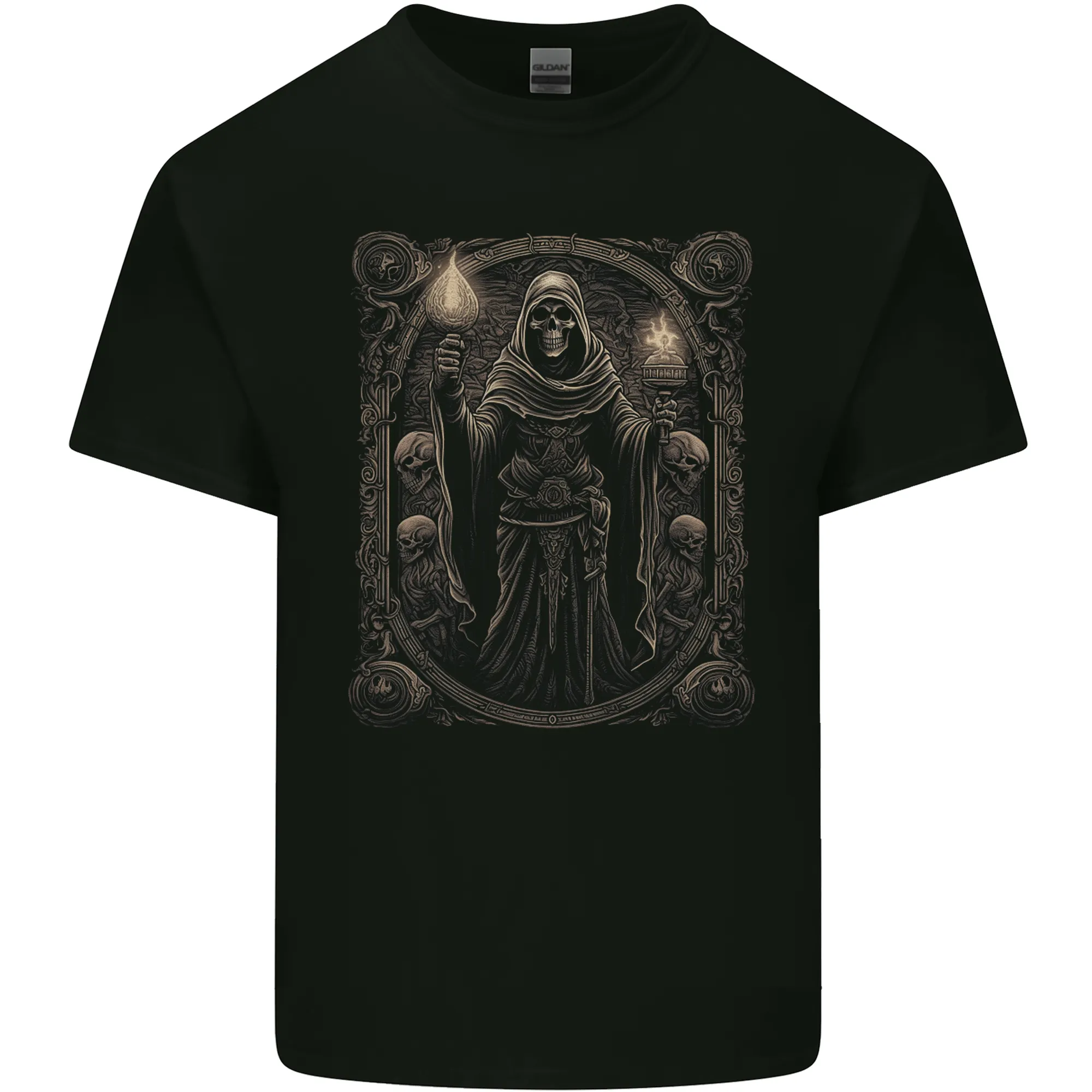 Gothic Grim Reaper Goth Heavy Metal Skull 4 Mens Light Cotton T-Shirt