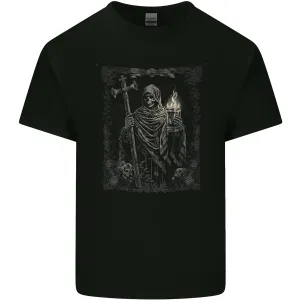 Gothic Grim Reaper Goth Heavy Metal Skull 9 Mens Light Cotton T-Shirt