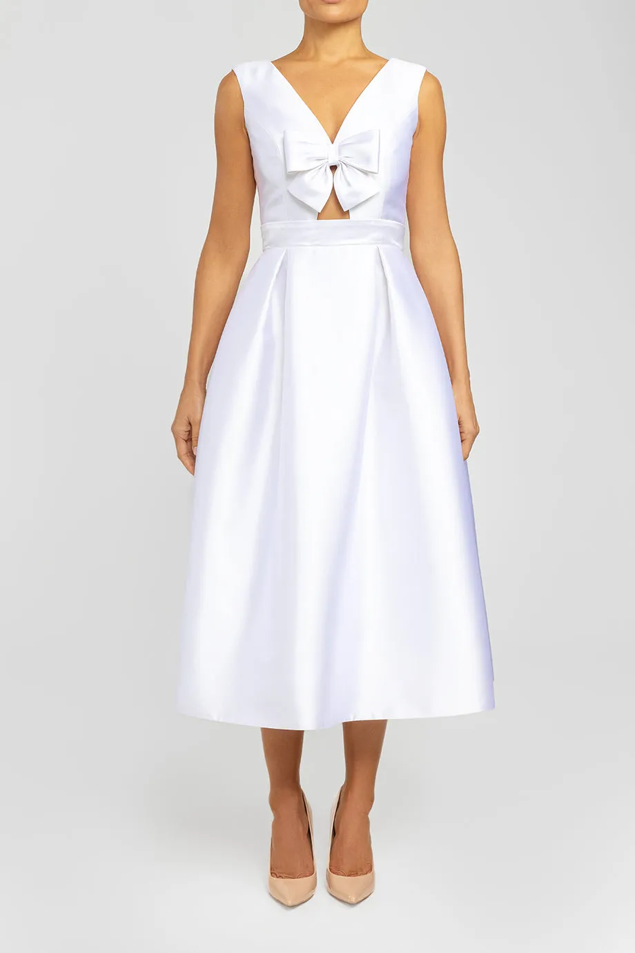 Gracie Silk and Wool Full Midi Dress