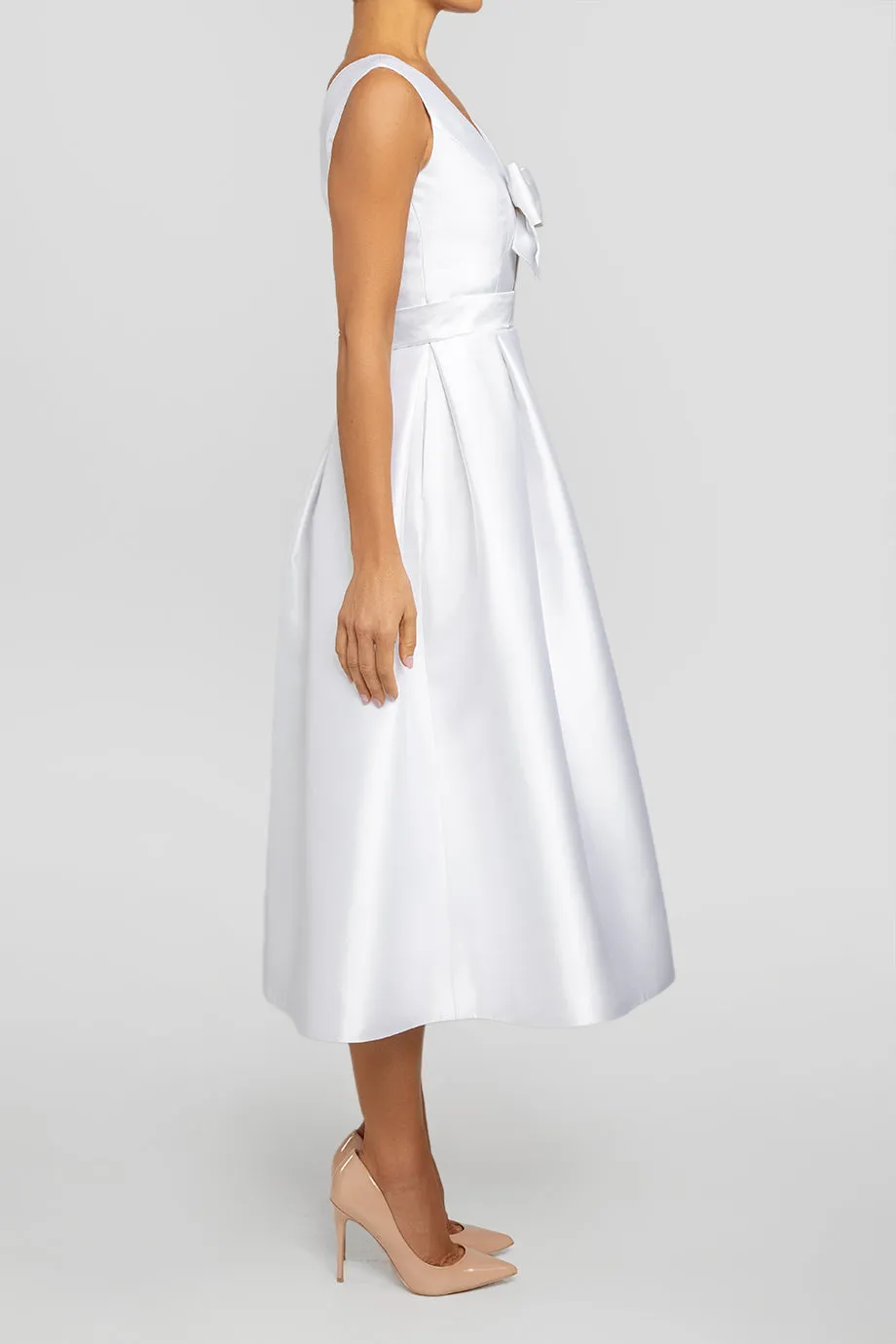 Gracie Silk and Wool Full Midi Dress