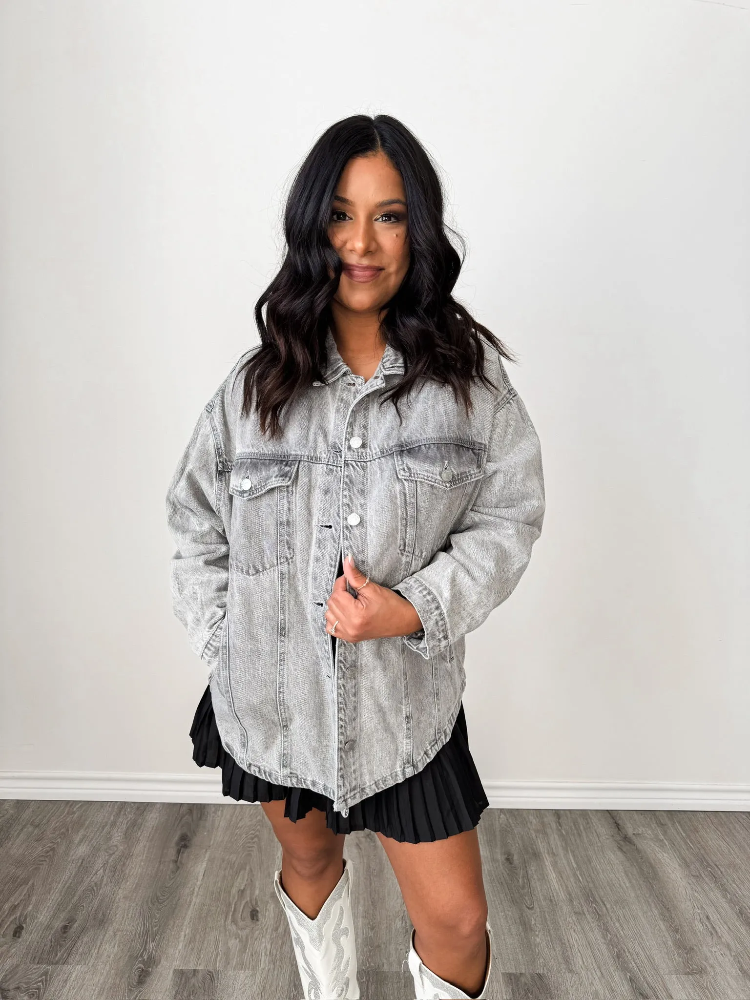 Grey Denim Jacket