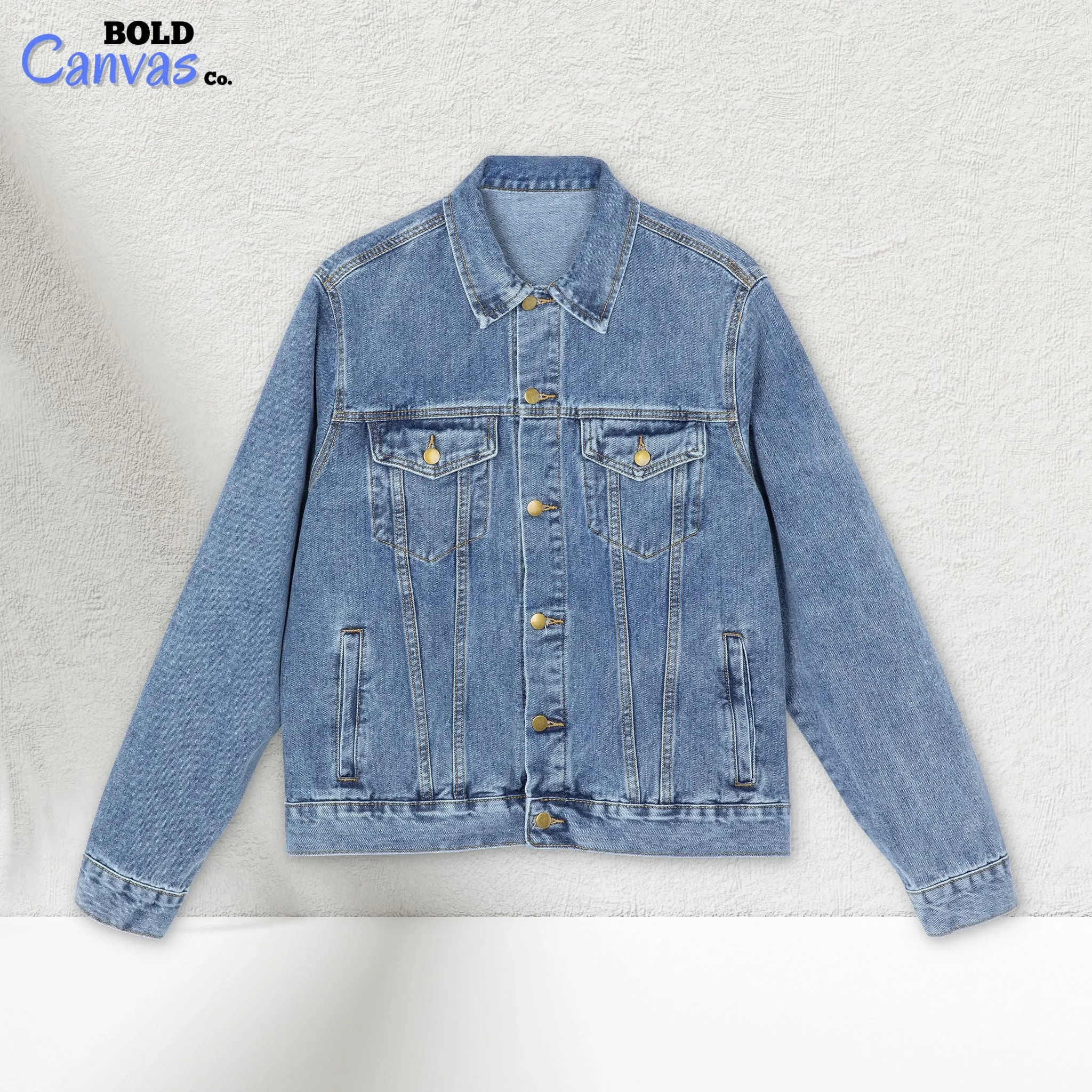 Grungers by BoldCanvas Co. Men’s Denim Jacket – Timeless Style with a Grunge Twist