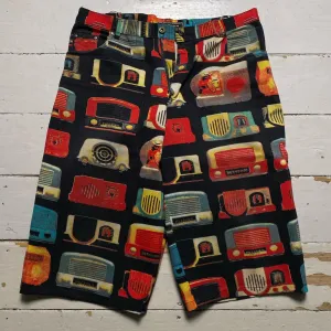 Guy O’Polo Vintage 90’s Radio Print Jorts Jean Shorts