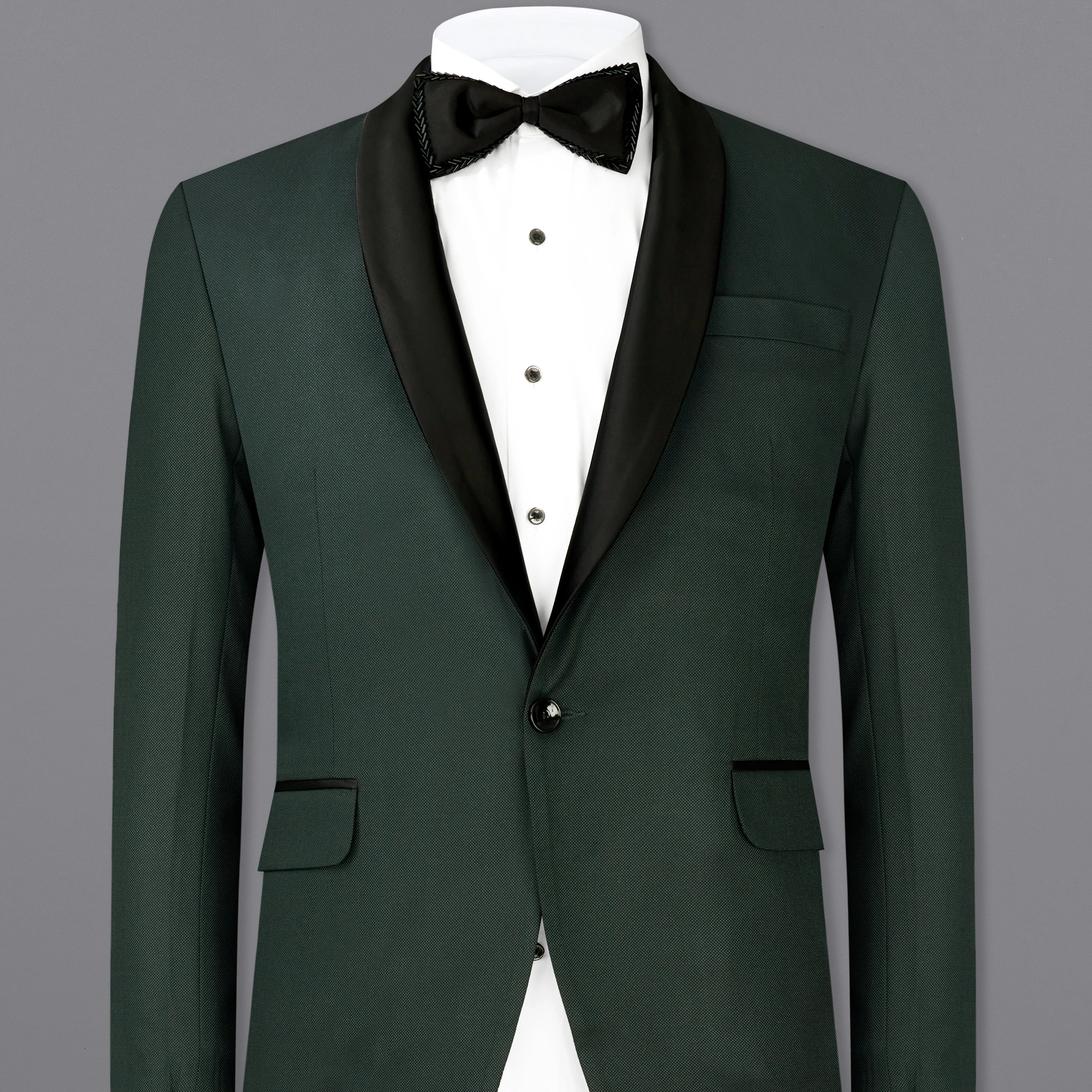 Heavy Metal Green Tuxedo Blazer