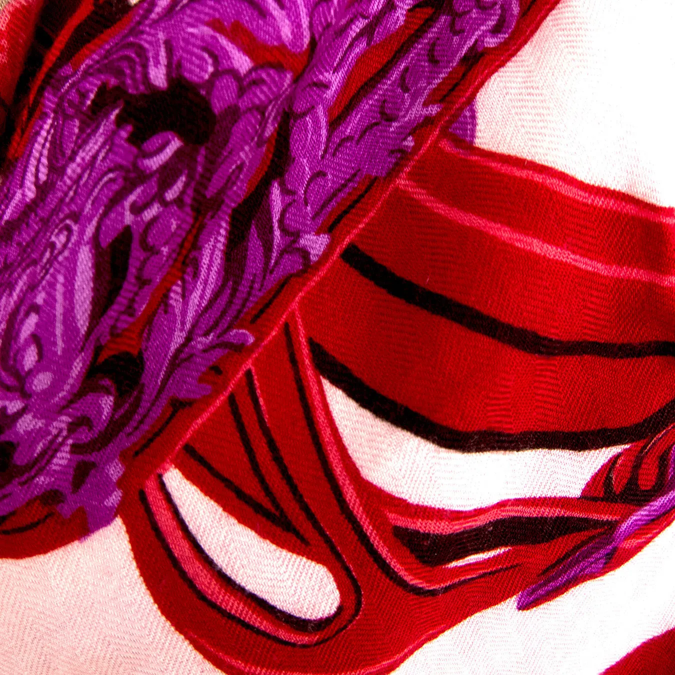 Hermes Carre en Carres Cashmere Silk Shawl Pink Purple GM Gorgeous