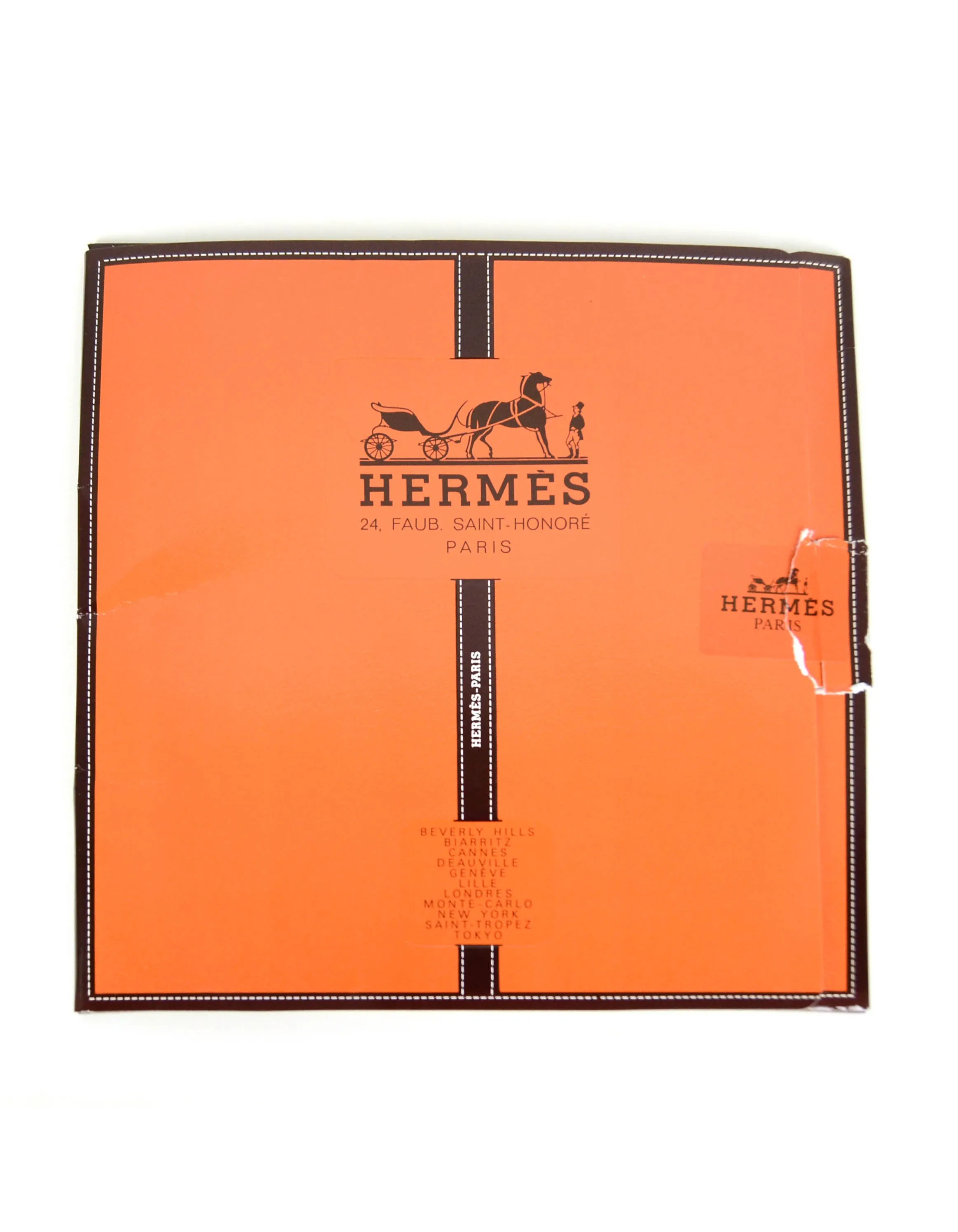 Hermes Red/White Brides de Gala 90cm Silk Scarf