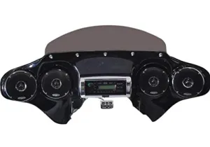 Hoppe Industries HDF-RK-QZ-CHRHC Quadzilla Fairing with Stereo Receiver