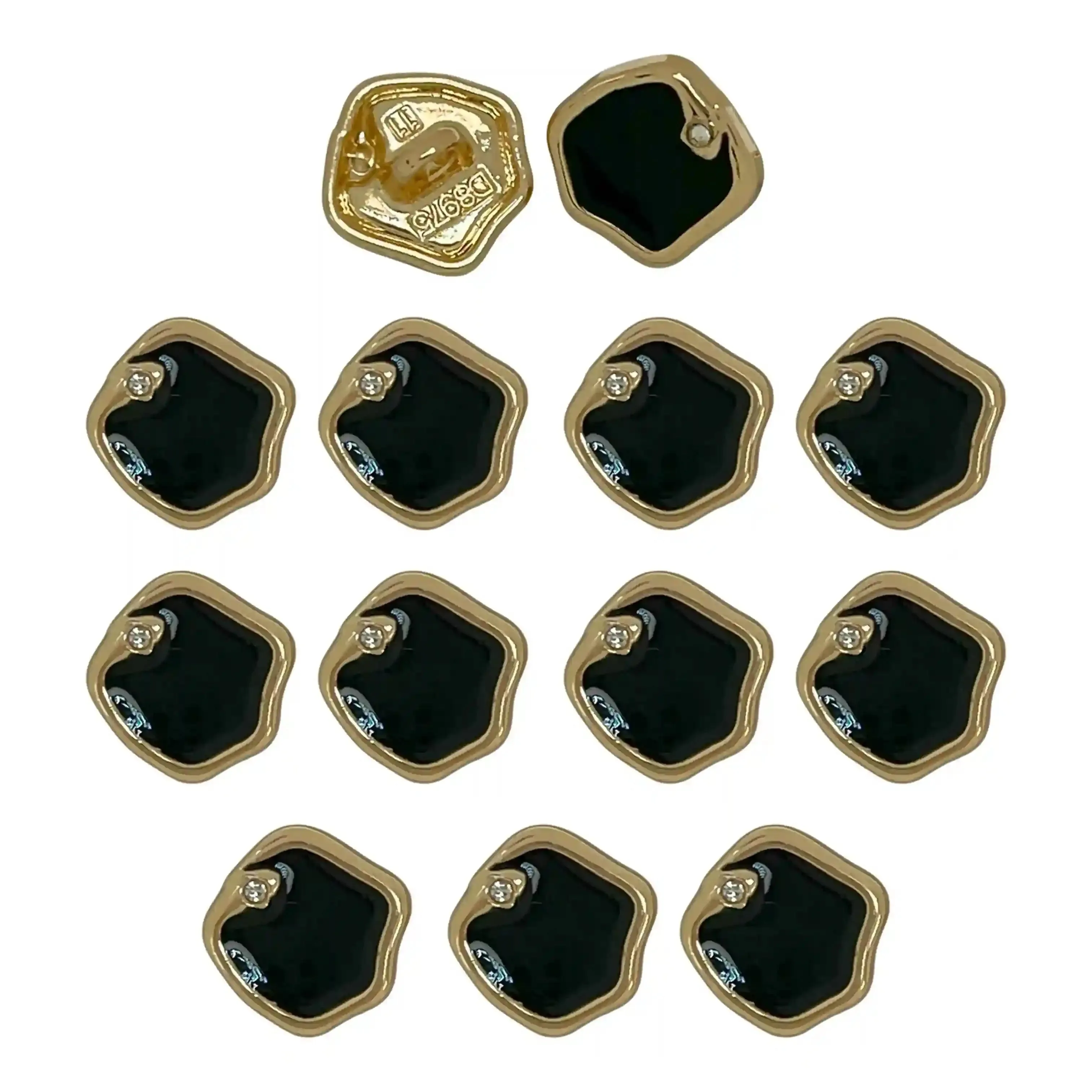 Inlaid Gem 10mm Shirt Buttons