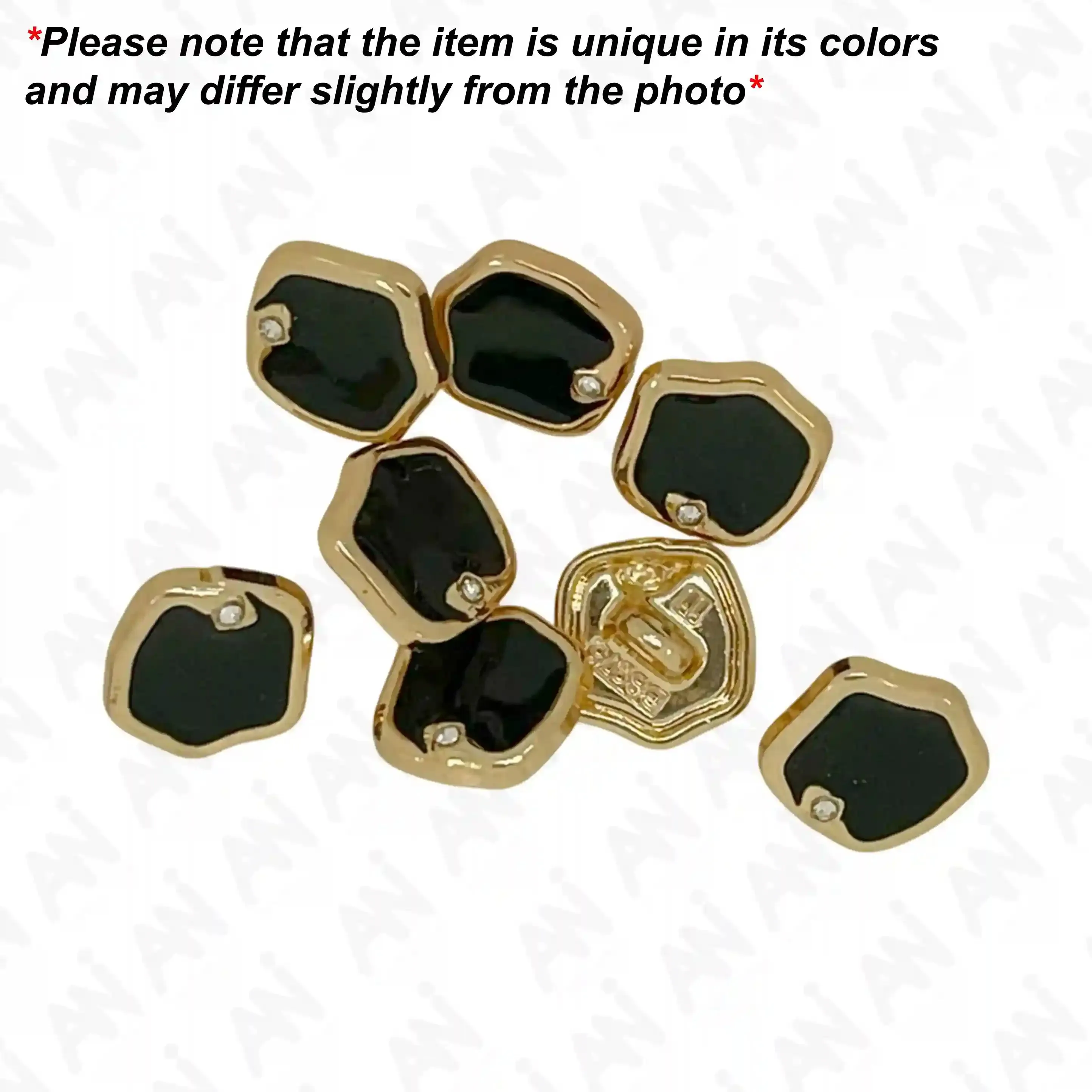 Inlaid Gem 10mm Shirt Buttons