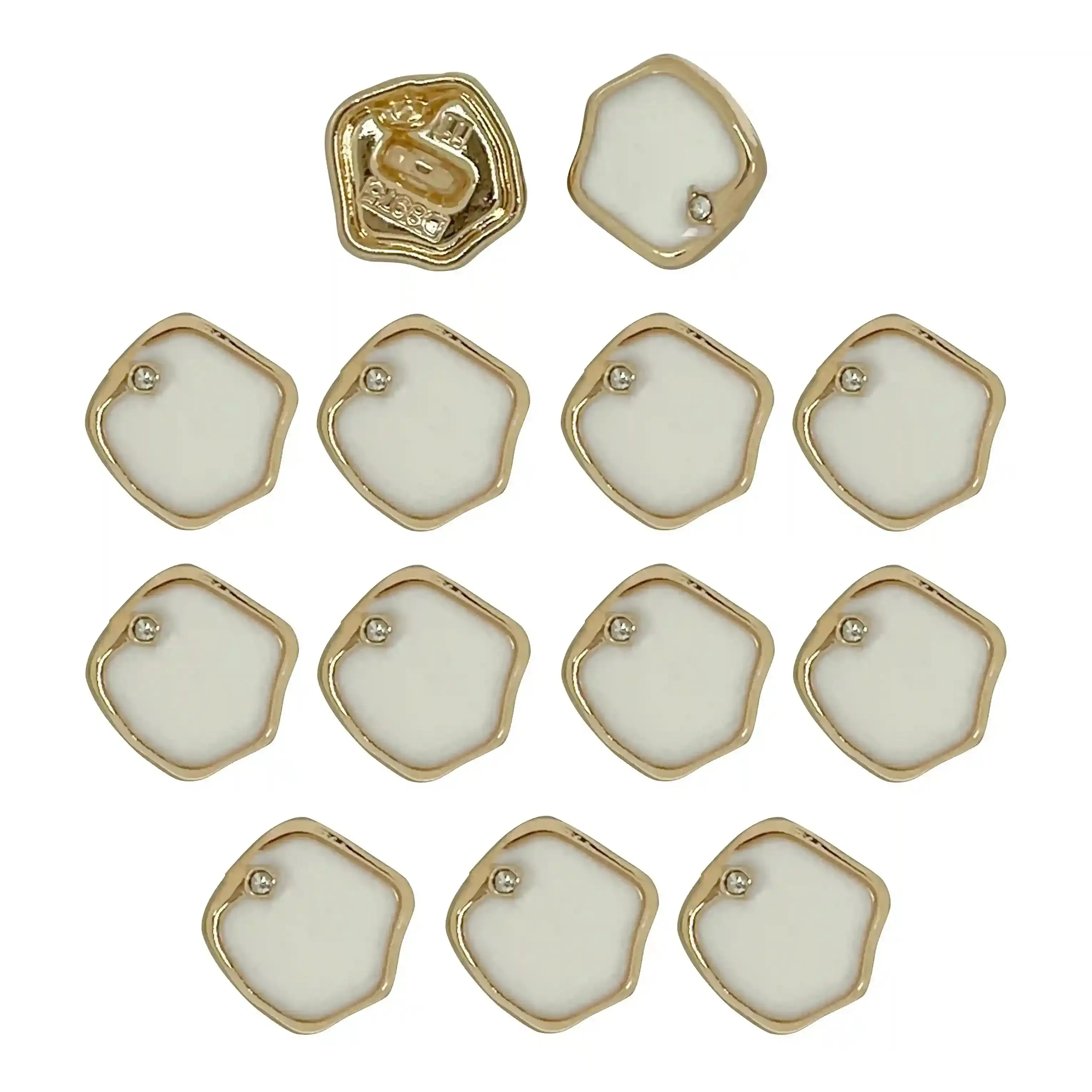 Inlaid Gem 10mm Shirt Buttons