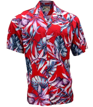 Island Rainforest Red Hawaiian Shirt