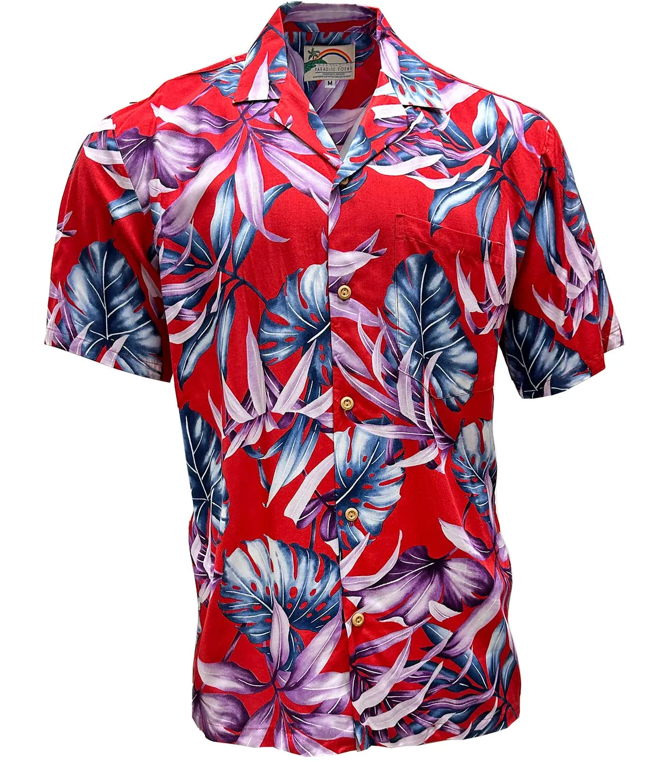Island Rainforest Red Hawaiian Shirt