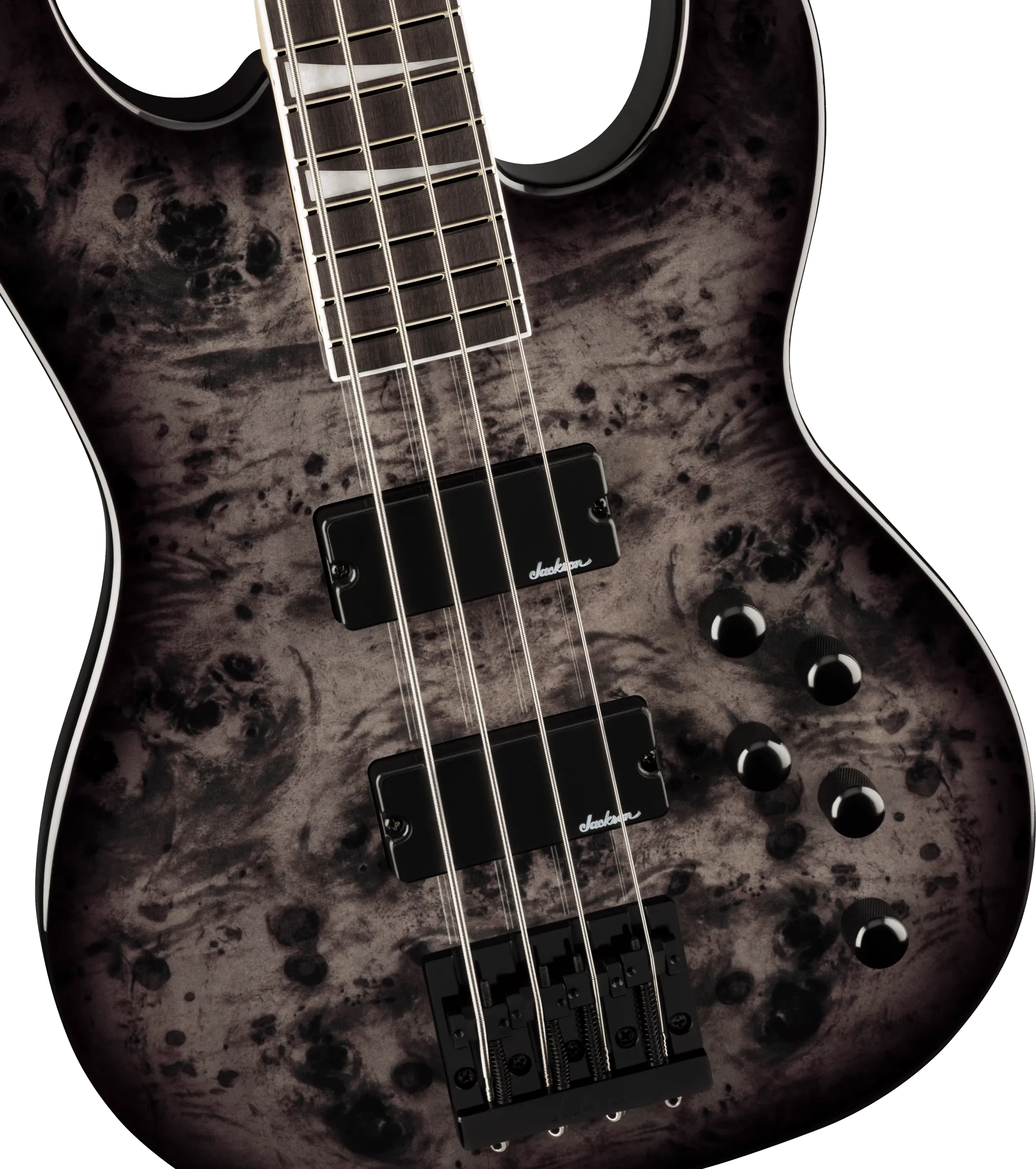 Jackson JS Series Concert™ Bass CB JS3P, Amaranth Fingerboard, Transparent Black