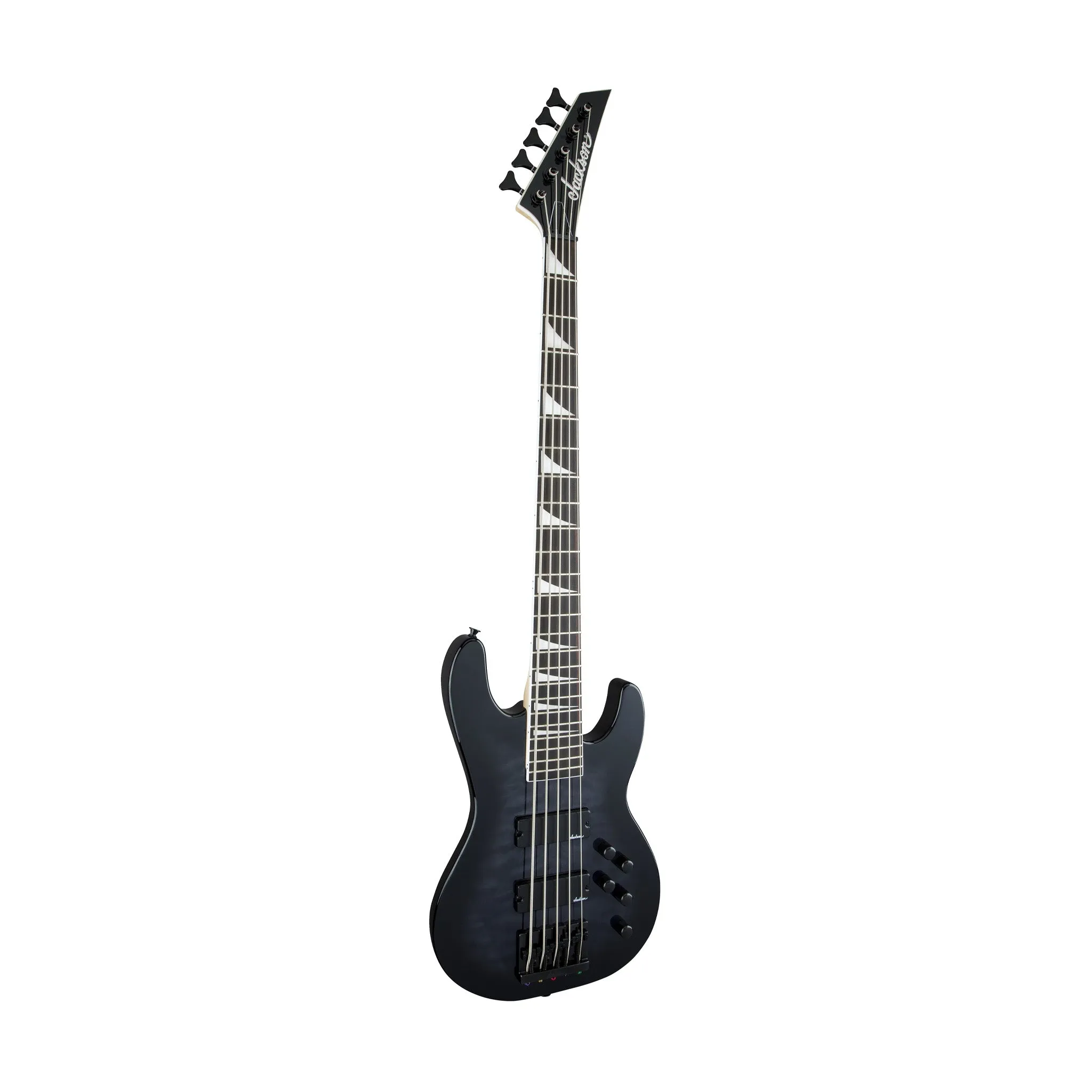 Jackson JS Series Concert Bass JS3VQ Guitar, Amaranth FB, Transparent Black