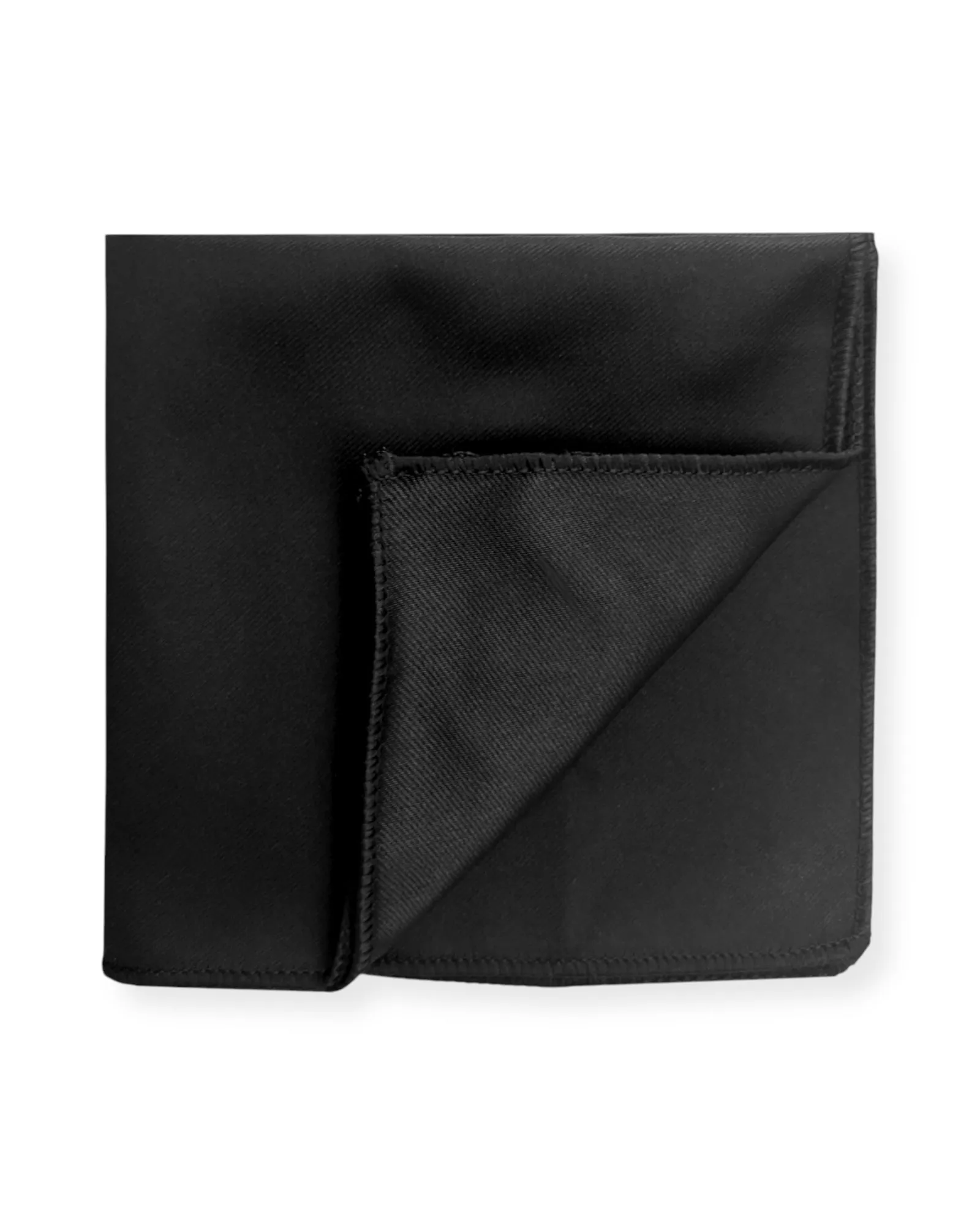 Jet Black Pocket Square