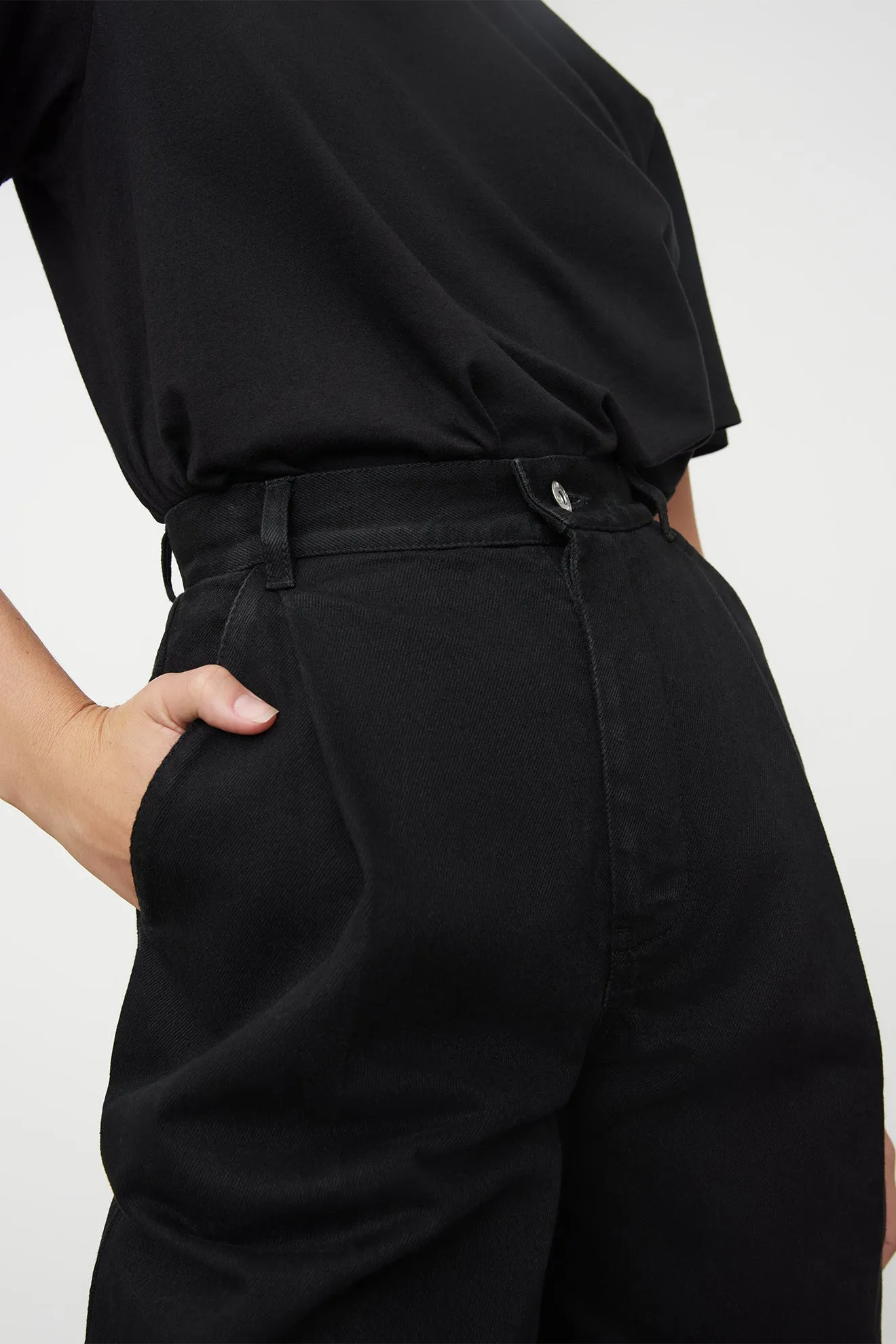Journey Shorts | Kowtow  | Black Denim