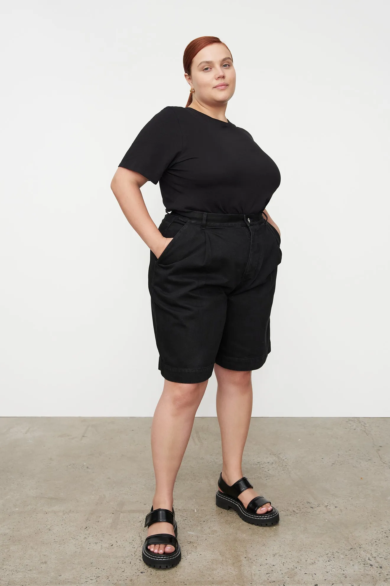 Journey Shorts | Kowtow  | Black Denim