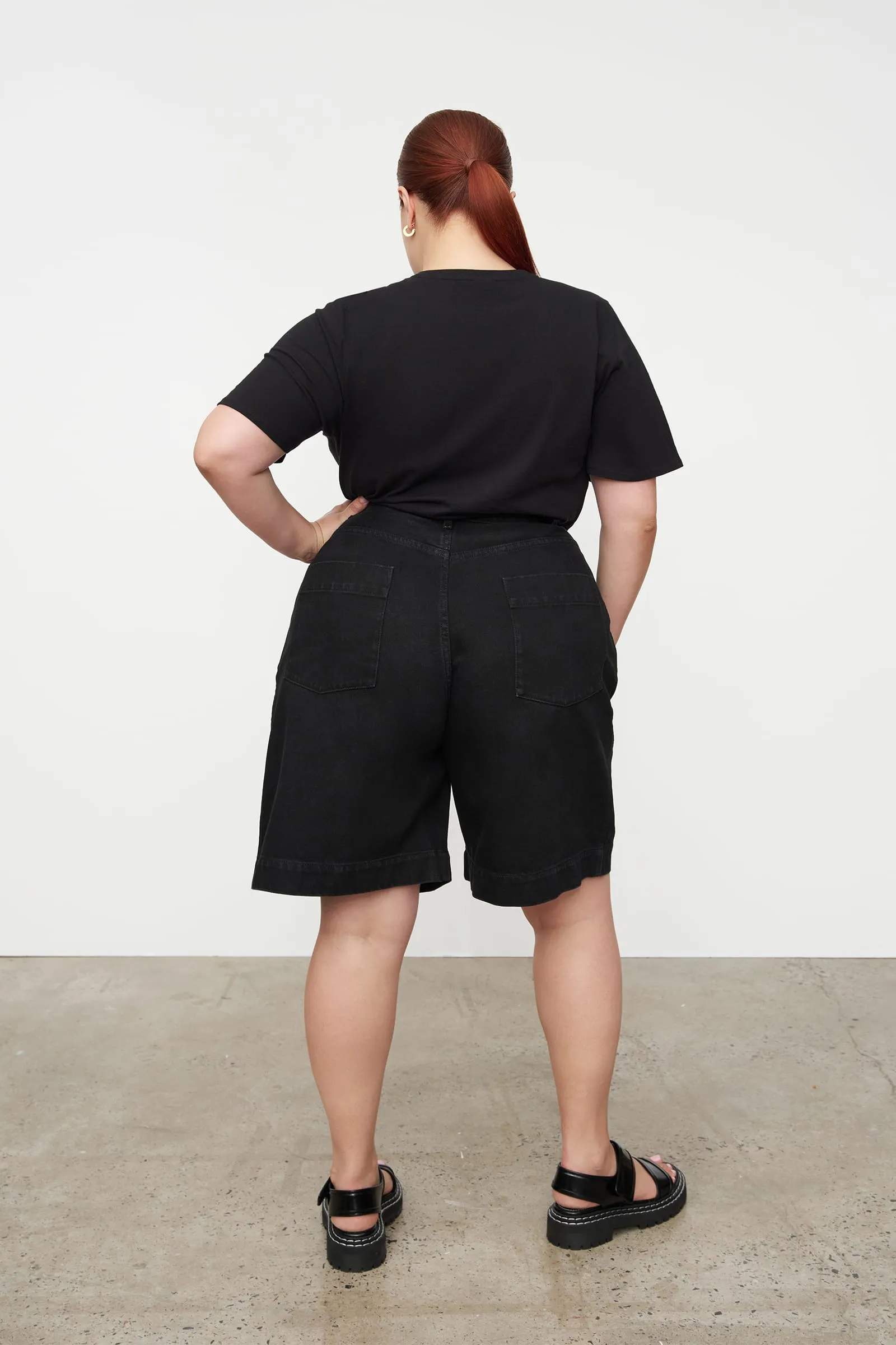 Journey Shorts | Kowtow  | Black Denim