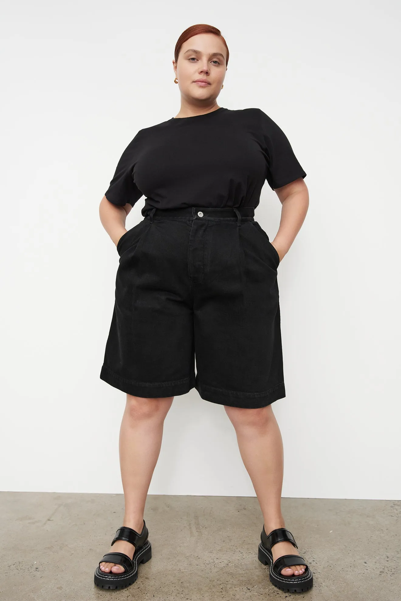 Journey Shorts | Kowtow  | Black Denim