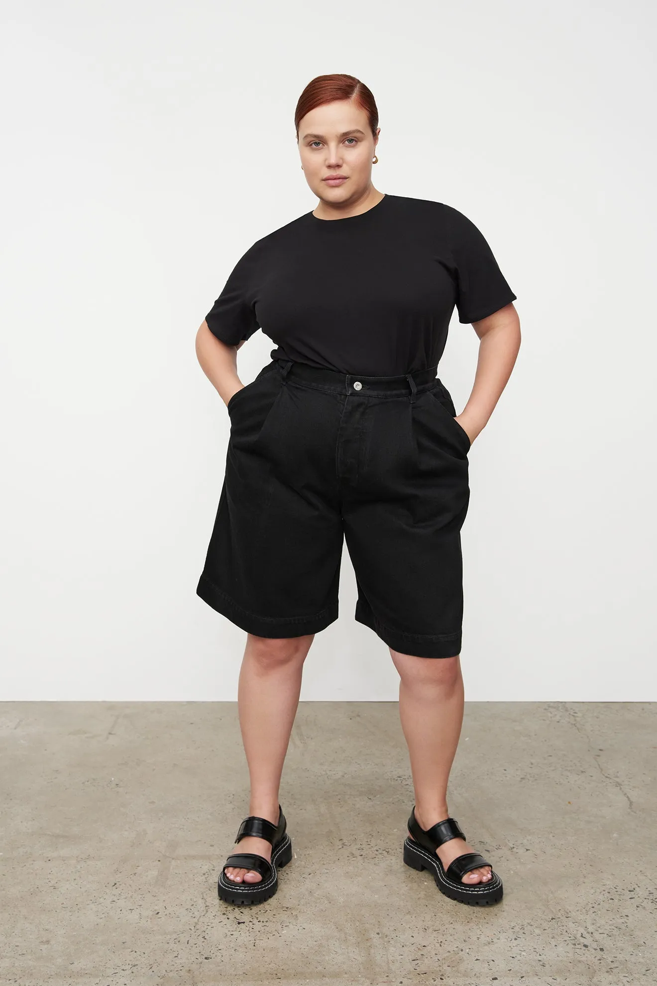 Journey Shorts | Kowtow  | Black Denim