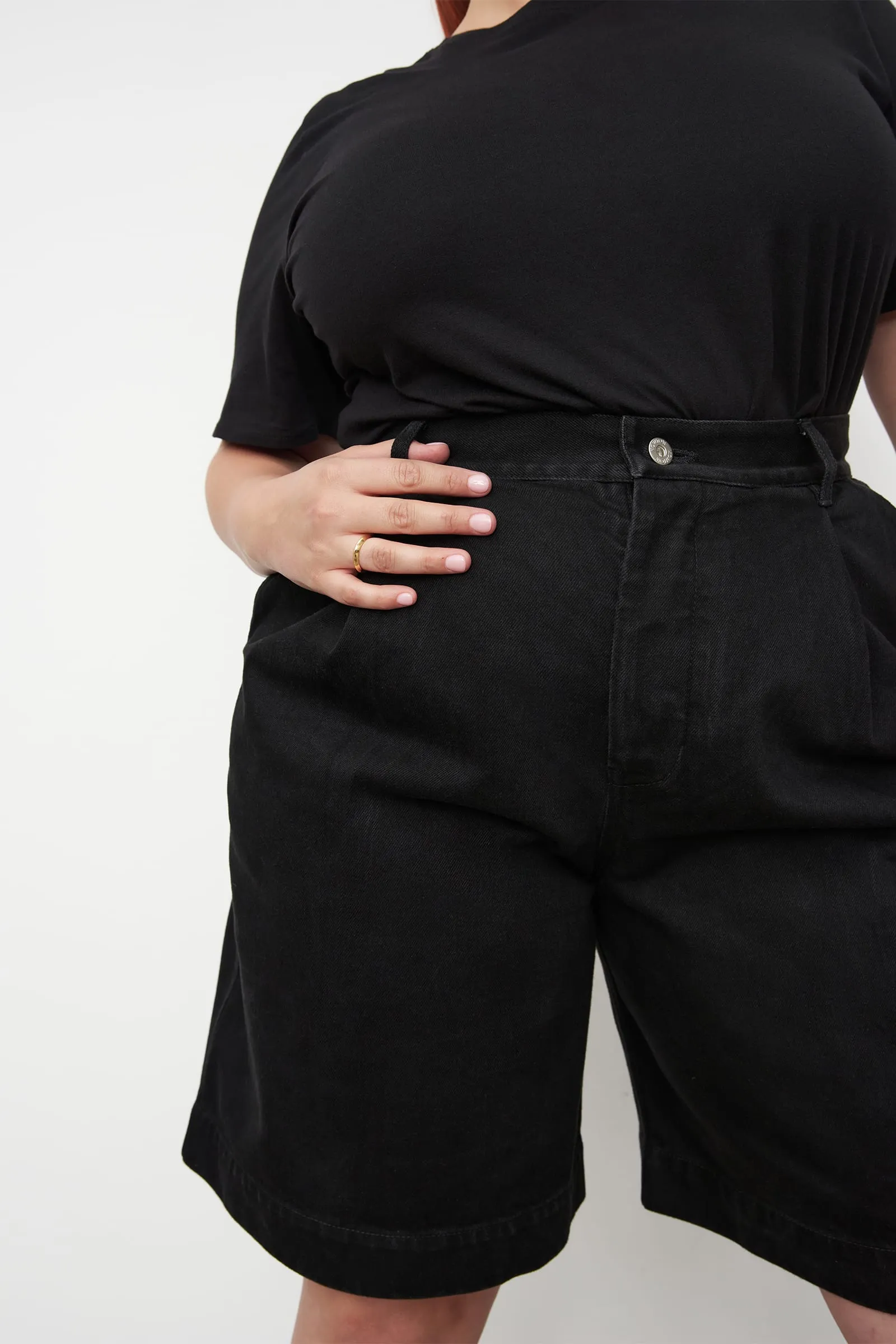 Journey Shorts | Kowtow  | Black Denim