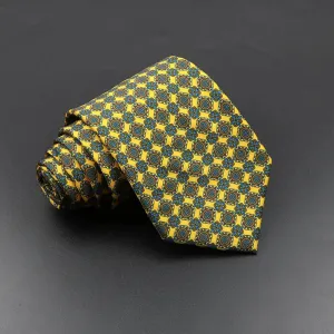 Joyeuse - Yellow & Blue Medallion Necktie