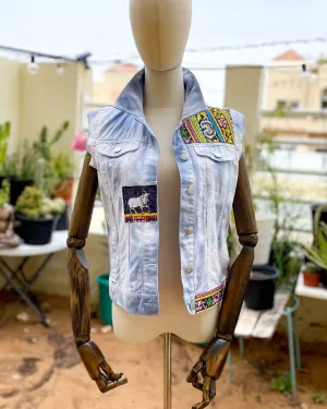 Kali is Punk | Refashioned Denim Vest