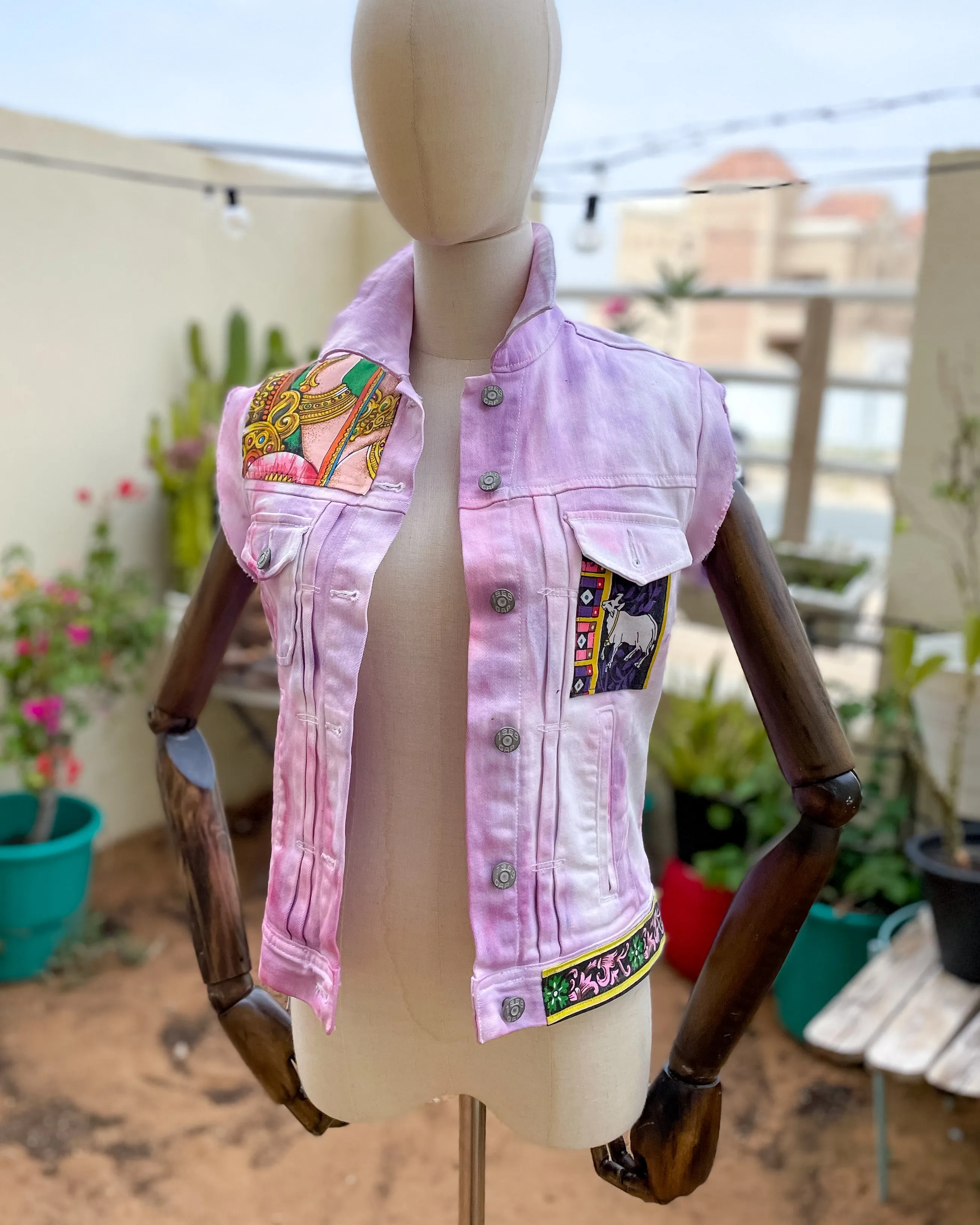 Kali is Punk | Refashioned Denim Vest