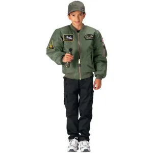 Kids Flight Jacket With Patches