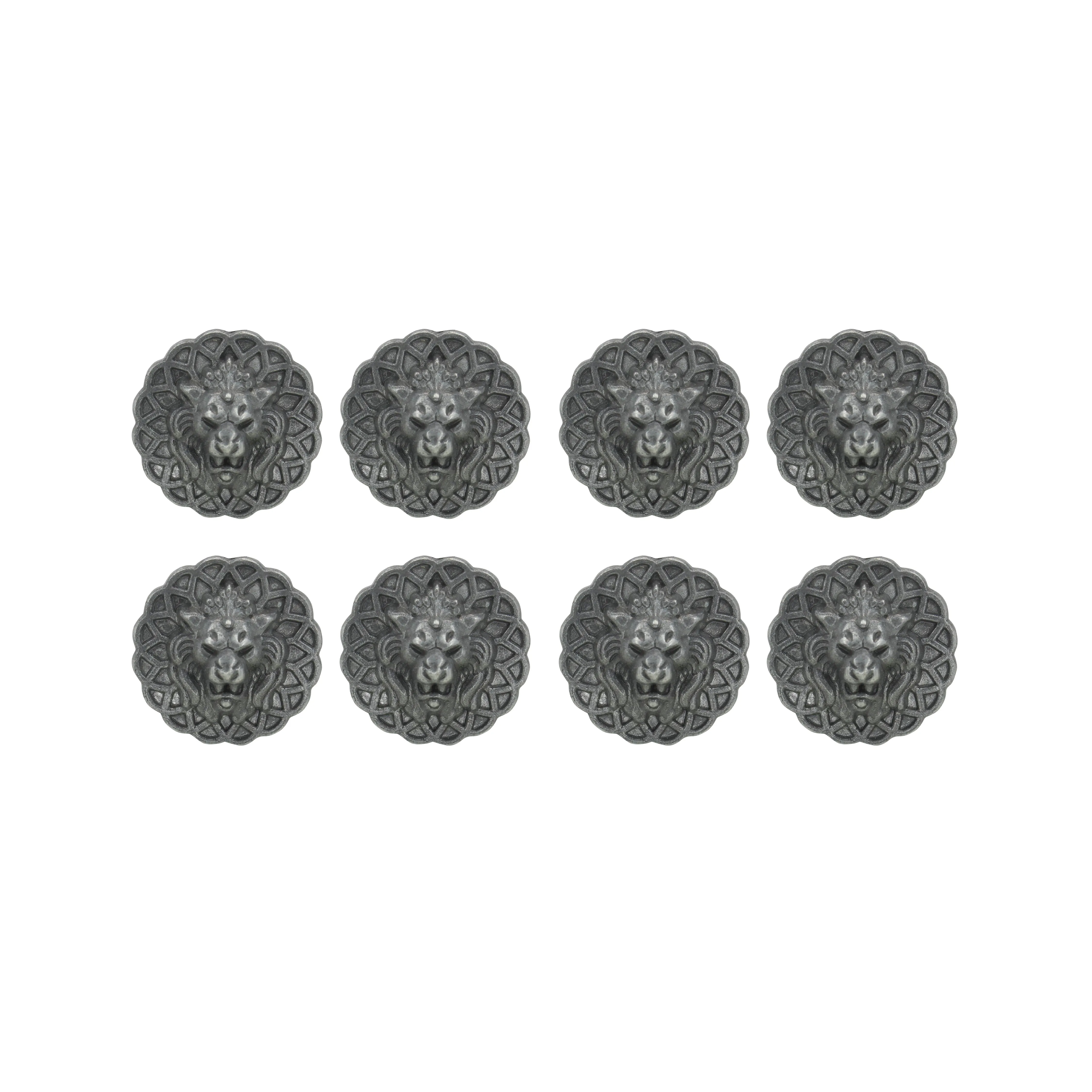 Lion Head Buttons for Clothing and Accessories