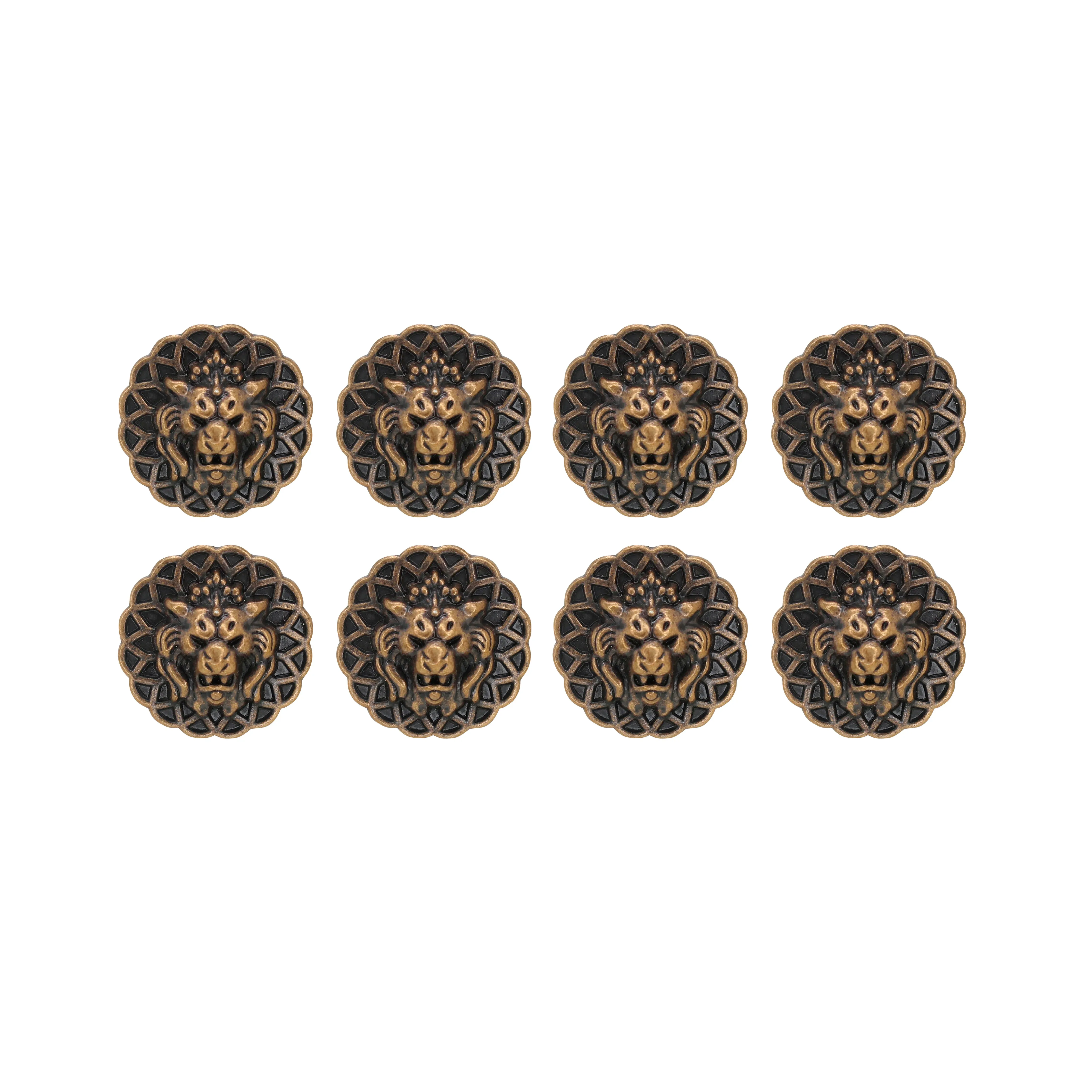 Lion Head Buttons for Clothing and Accessories