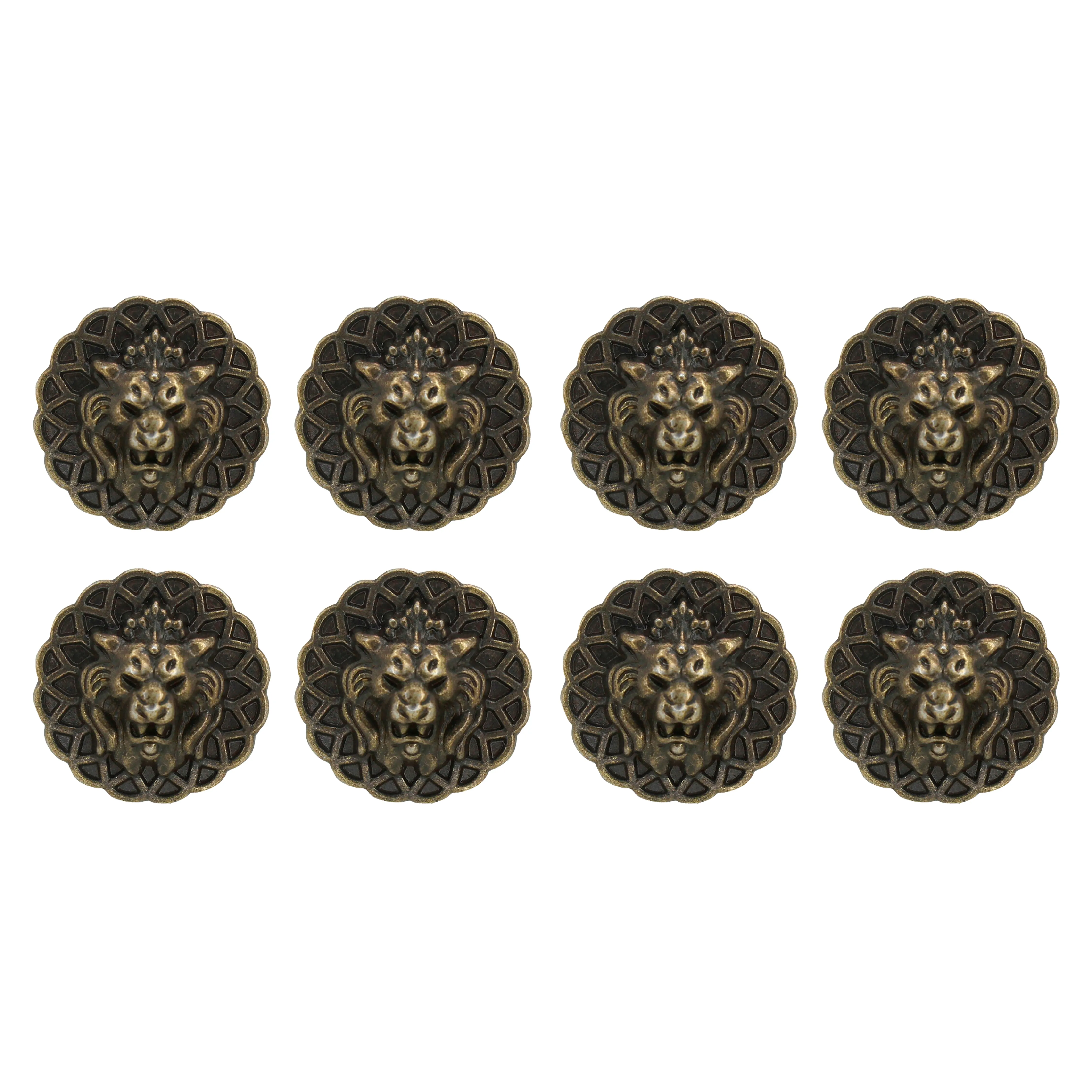Lion Head Buttons for Clothing and Accessories