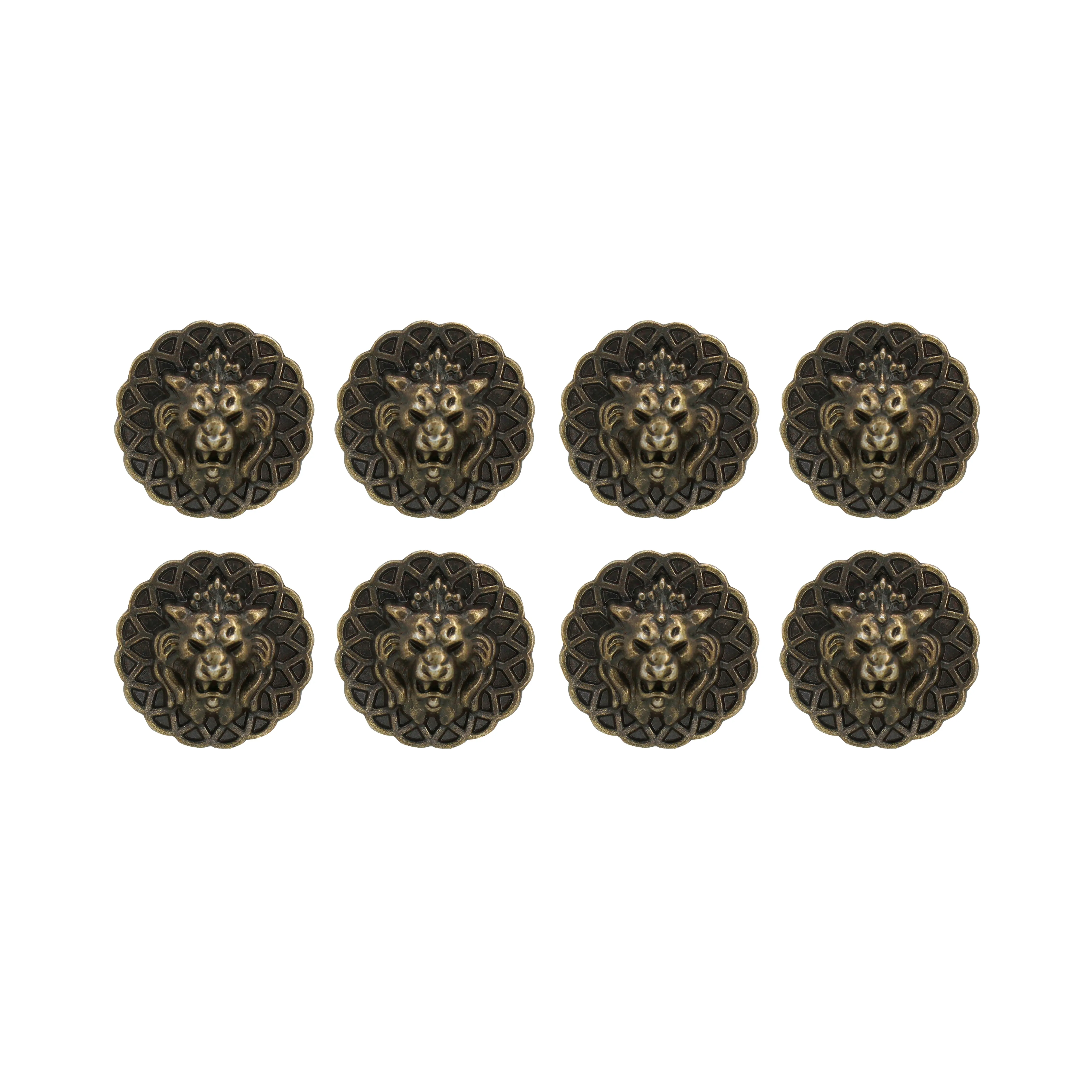 Lion Head Buttons for Clothing and Accessories
