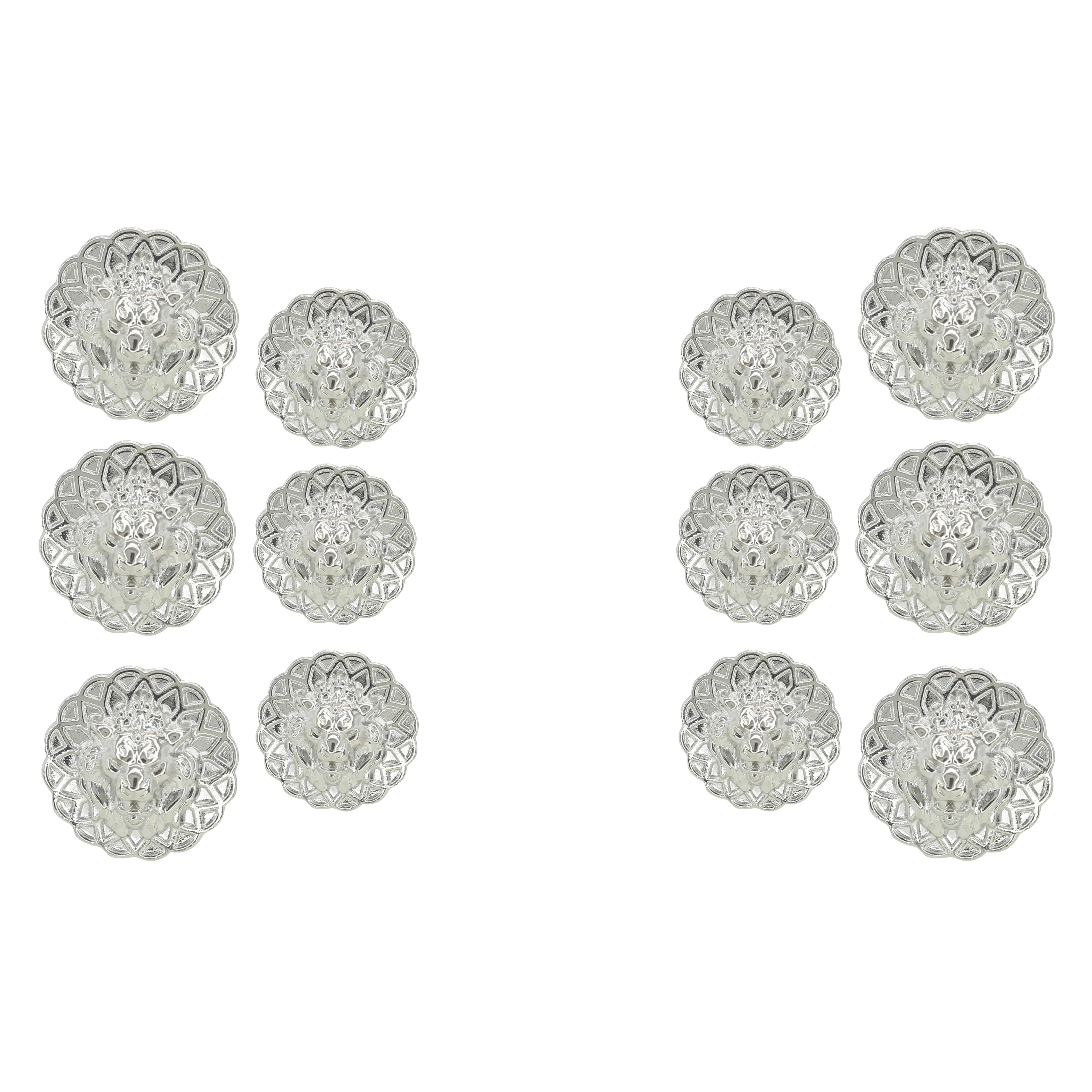 Lion Head Buttons for Clothing and Accessories