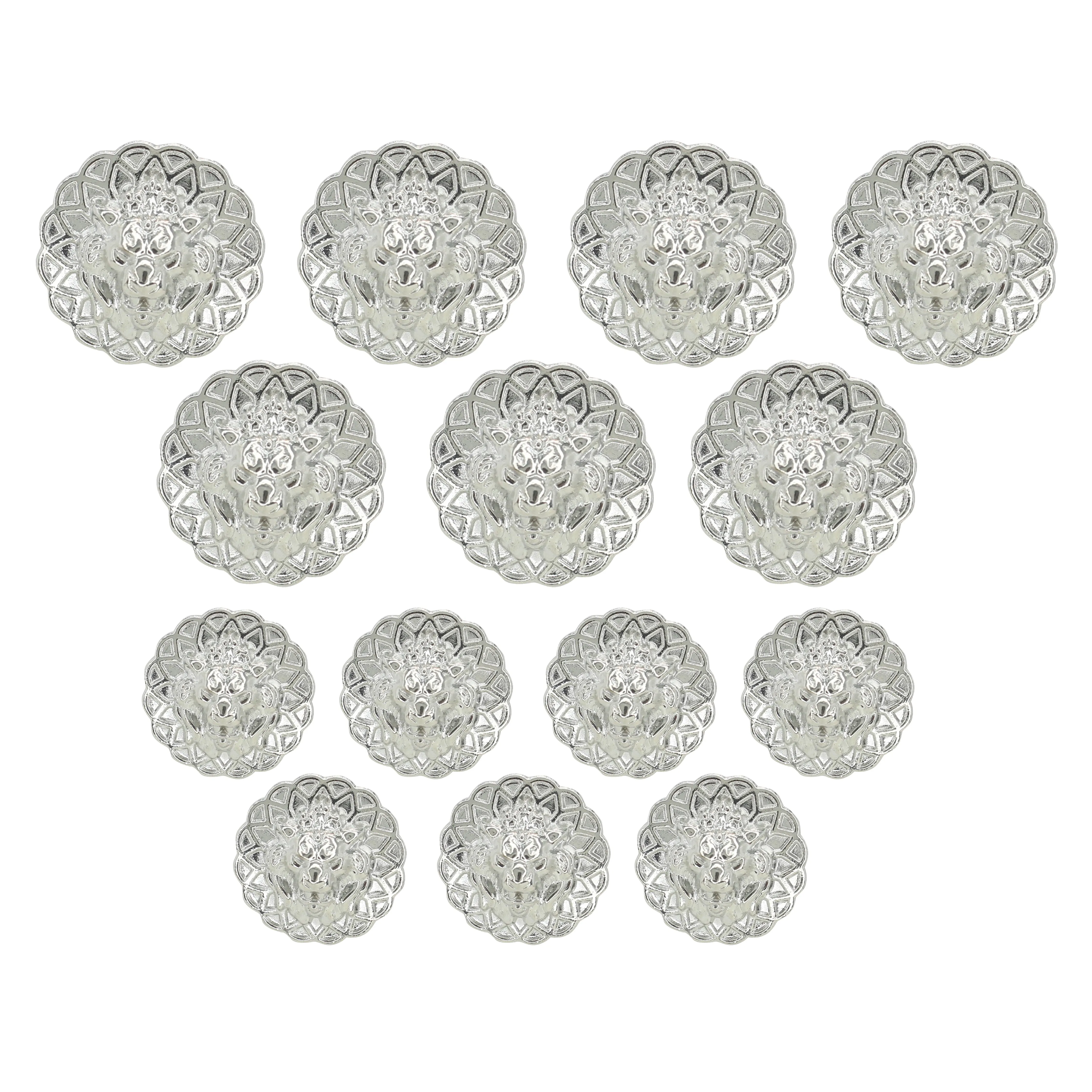 Lion Head Buttons for Clothing and Accessories