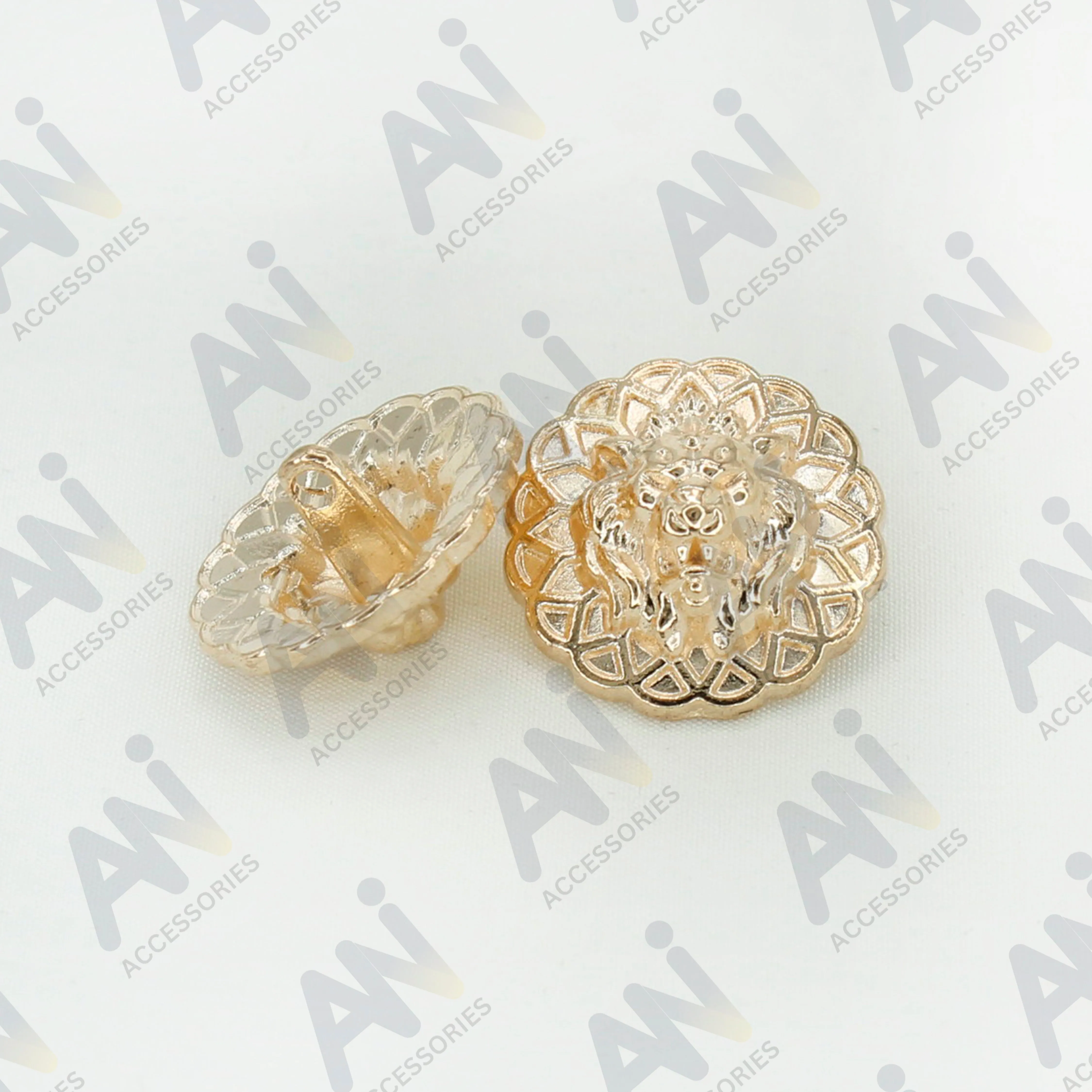 Lion Head Buttons for Clothing and Accessories